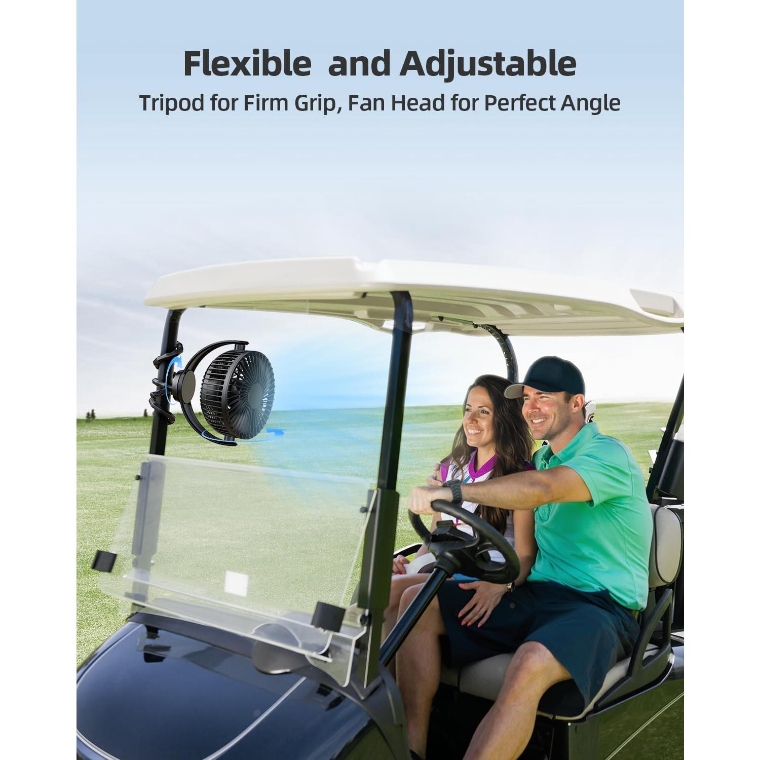 Ventilador Portátil Koonie 5000mAh USB 3 Velocidades 360°