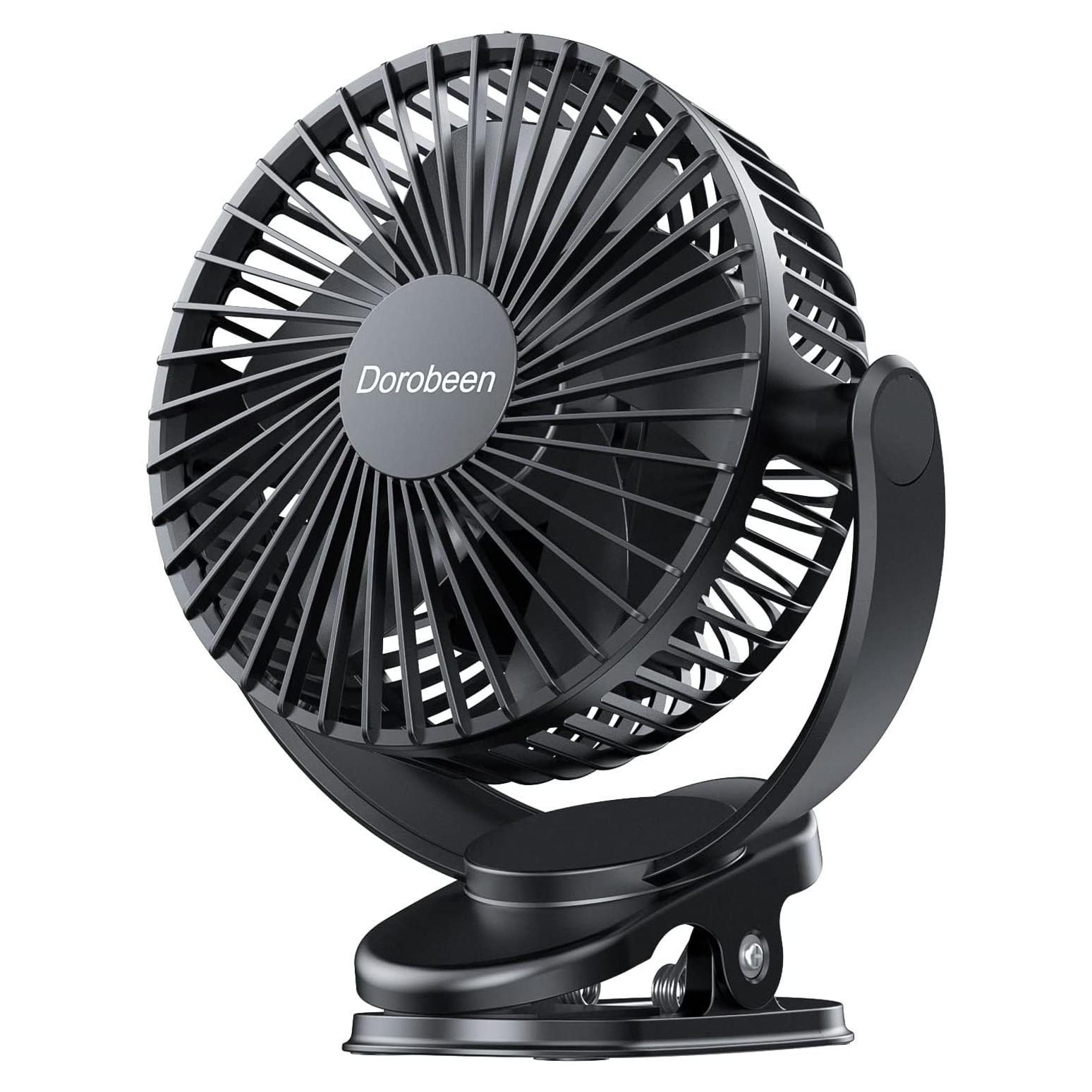 Ventilador Portátil Clip Dorobeen Recargable 3 Velocidades