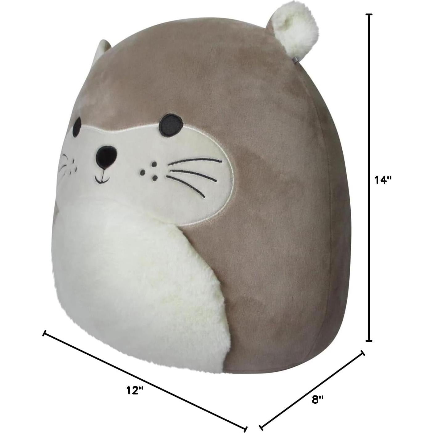 Squishmallows Nutria Marrón Claro 35 cm Plush Oficial