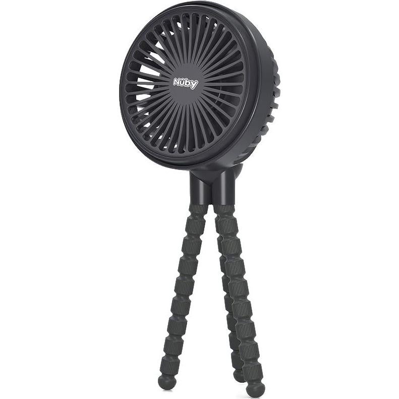 Ventilador de Cochecito Nuby Portátil 3 Velocidades Negro