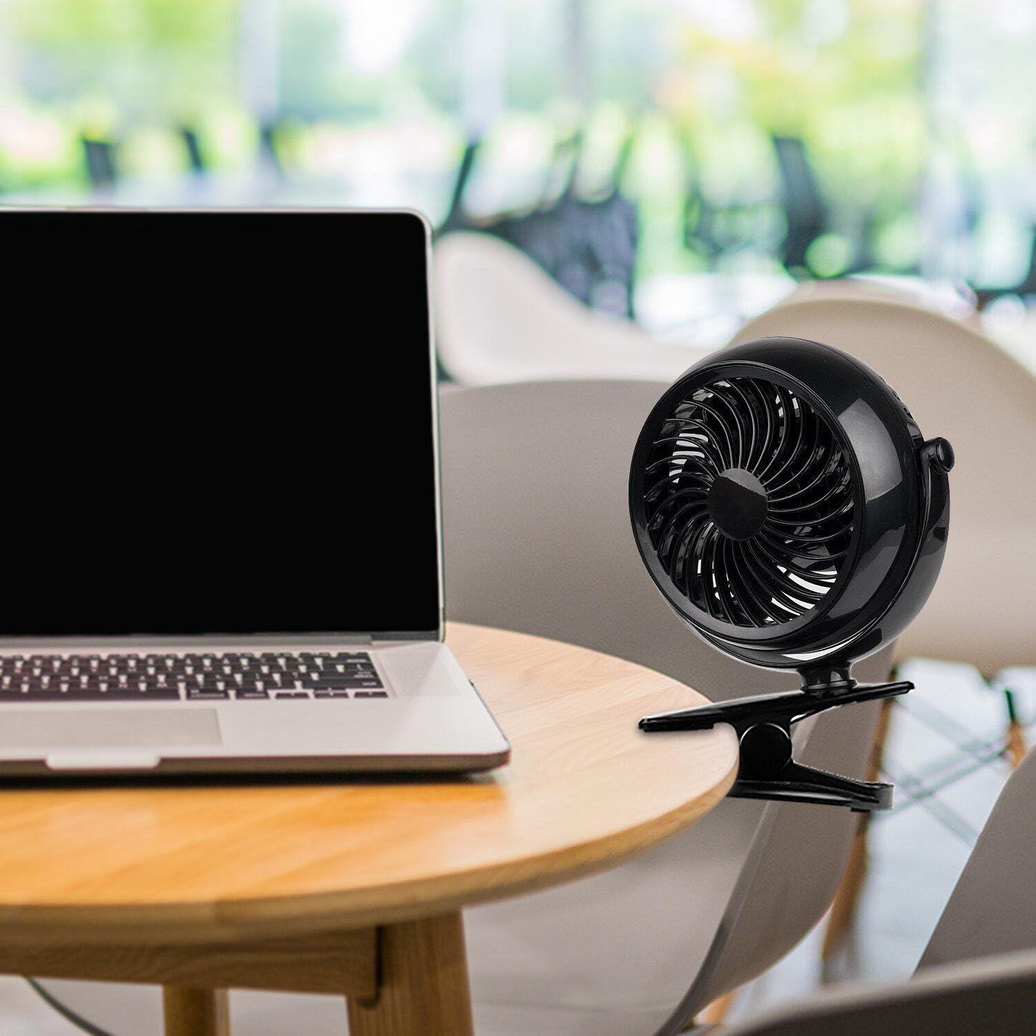 Ventilador de Clip Gazeled CF-B02-N 5" Batería USB Silencioso