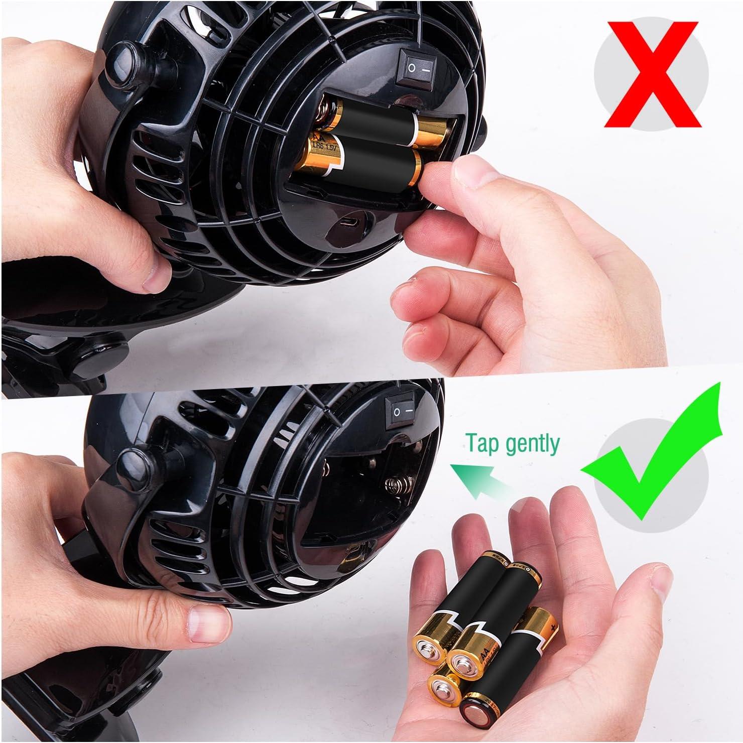 Ventilador de Clip Gazeled CF-B02-N 5" Batería USB Silencioso