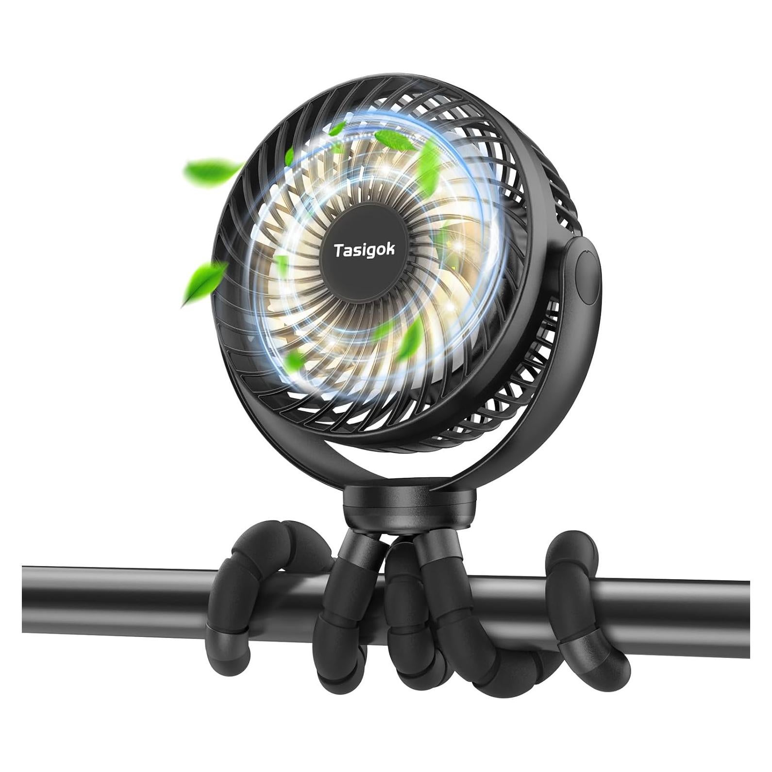 Ventilador Portátil Tasigok F020L Recargable 4000mAh 3 Velocidades