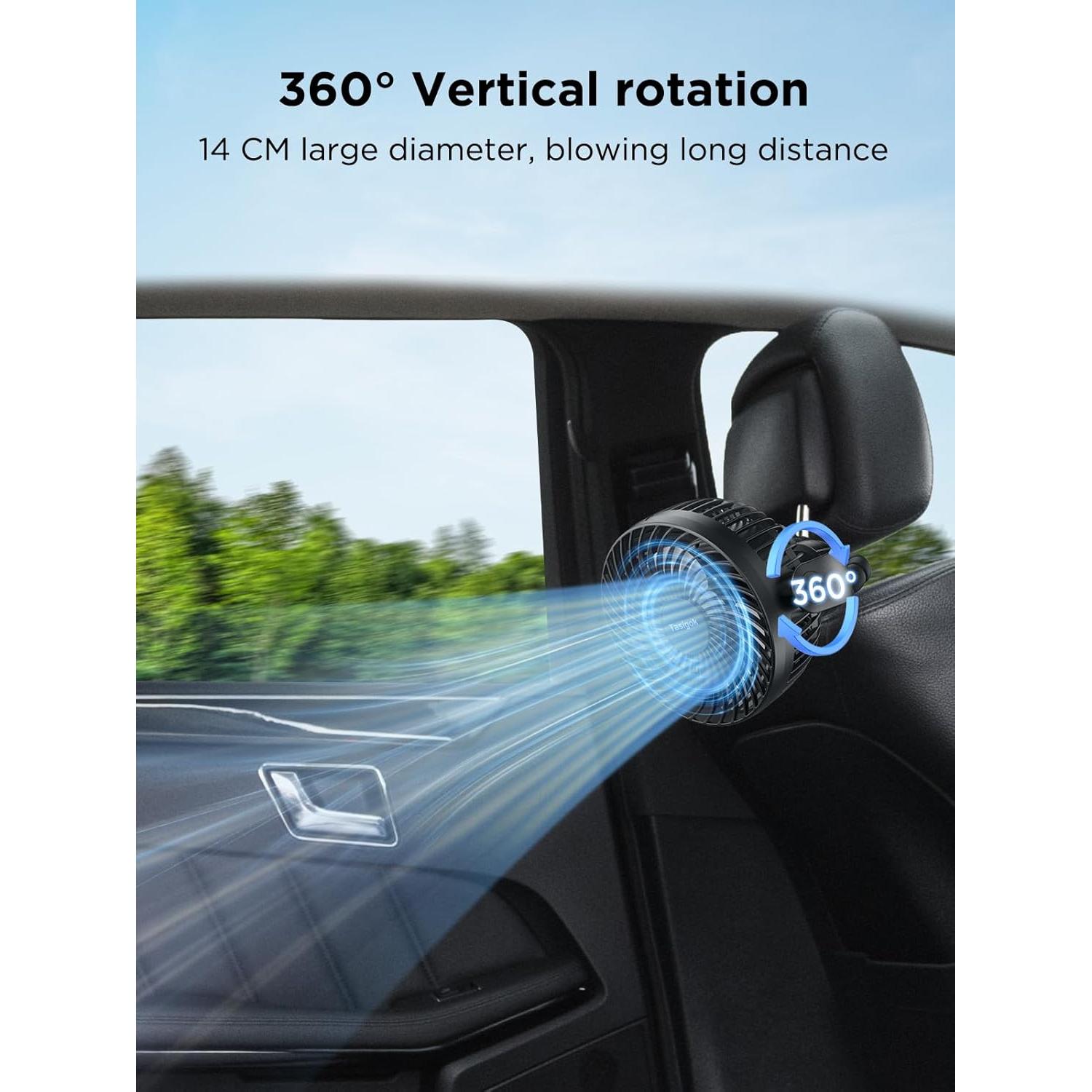 Ventilador Portátil Tasigok F020L Recargable 4000mAh 3 Velocidades