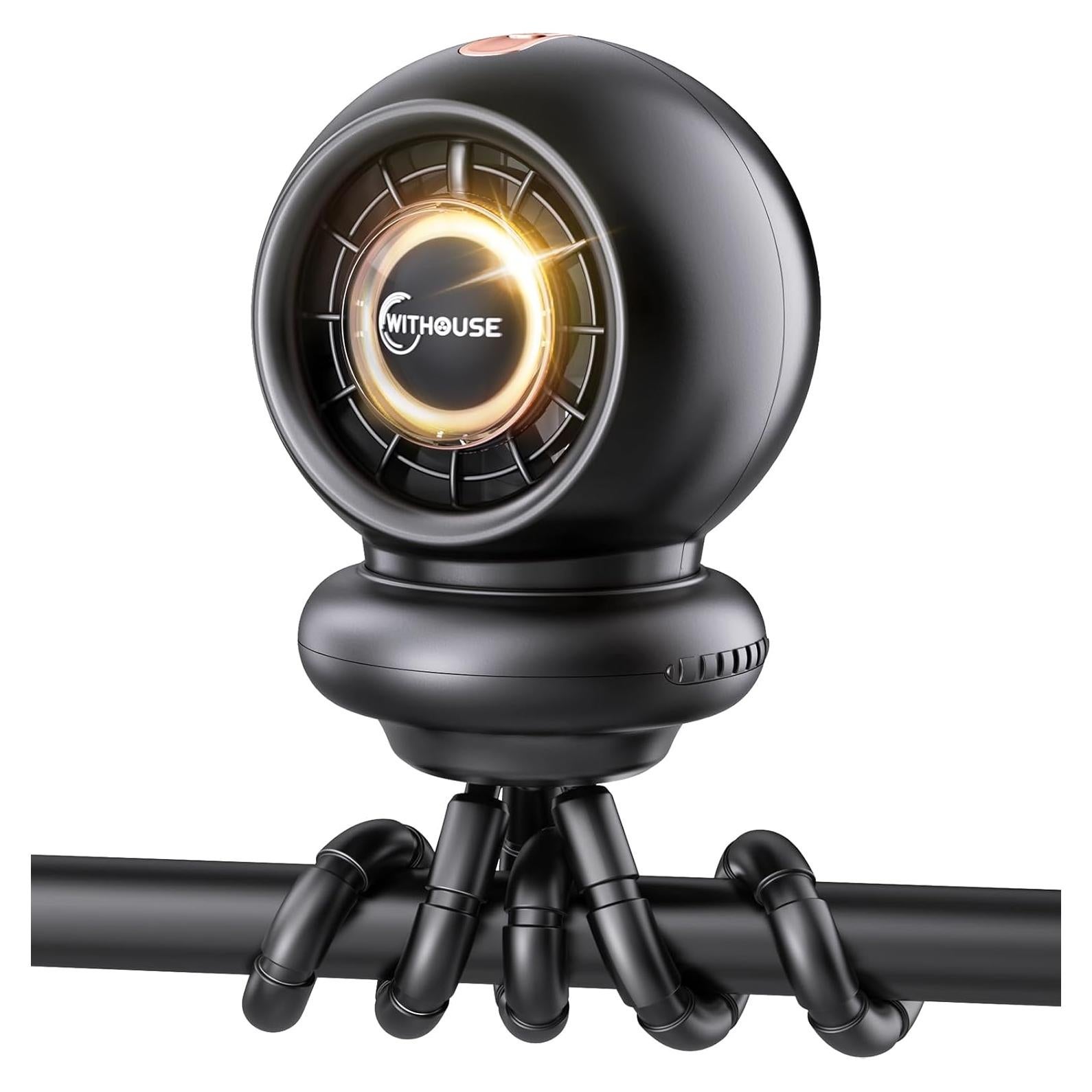 Ventilador de Cochecito WITHOUSE 8000mAh Oscilante 75°