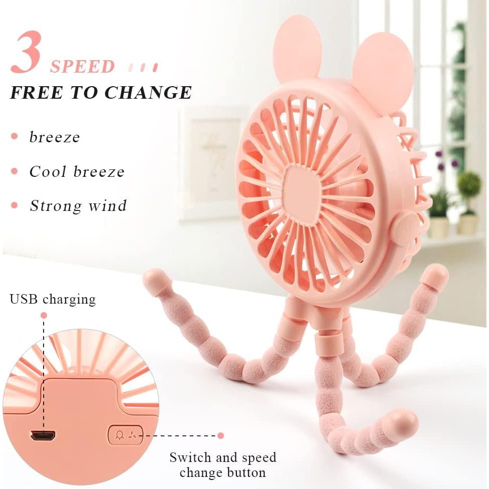 Ventilador Portátil Suteng para Cochecito con Trípode Flexible