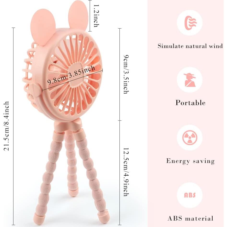 Ventilador Portátil Suteng para Cochecito con Trípode Flexible