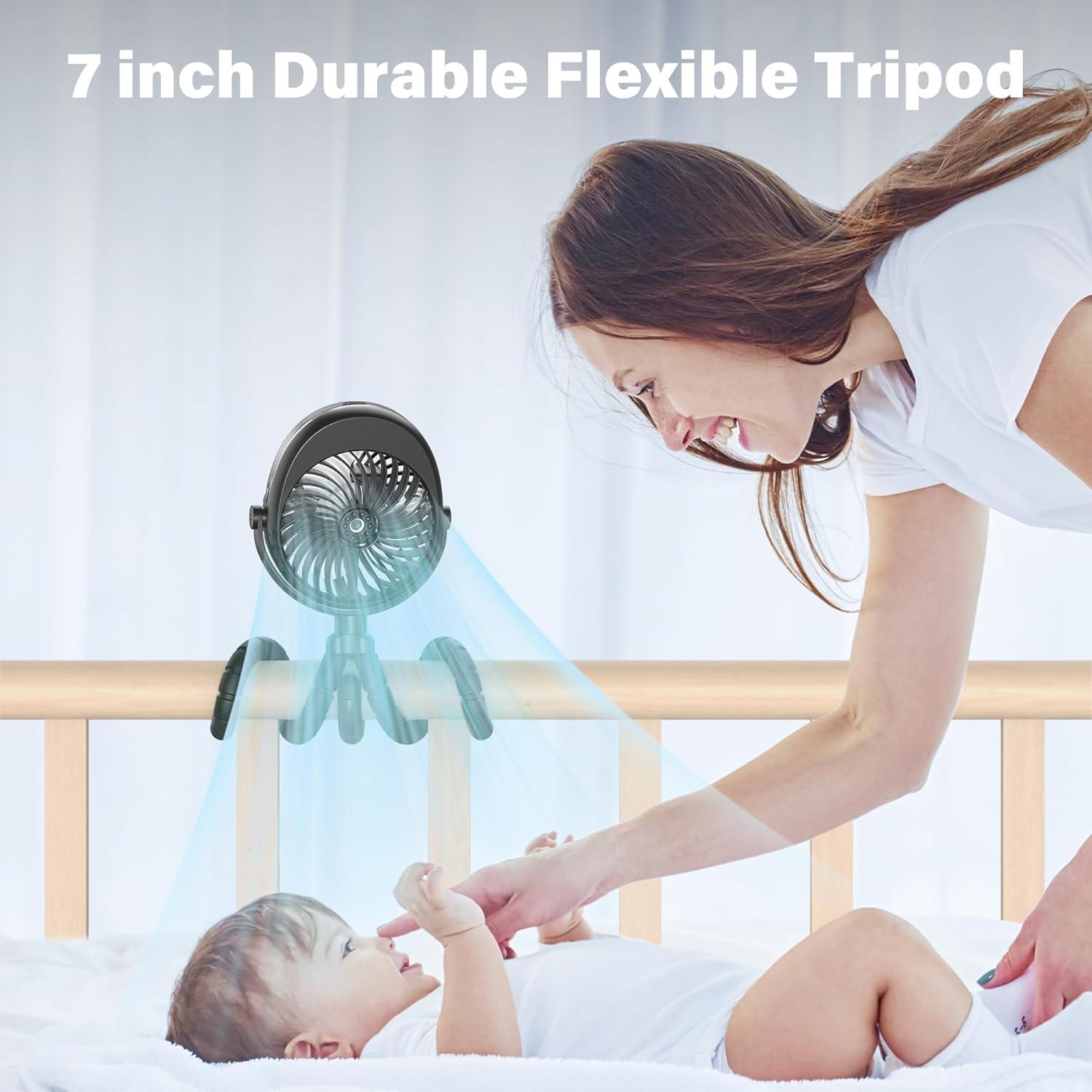 Ventilador Portátil Nebulizador GRANDFAST F002A 4000mAh 360°