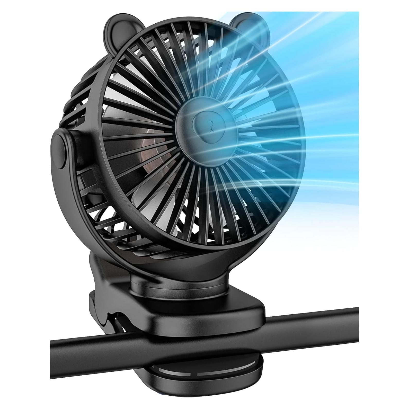 Ventilador Portátil KIDEE Clip 360° Recargable USB 2000mAh