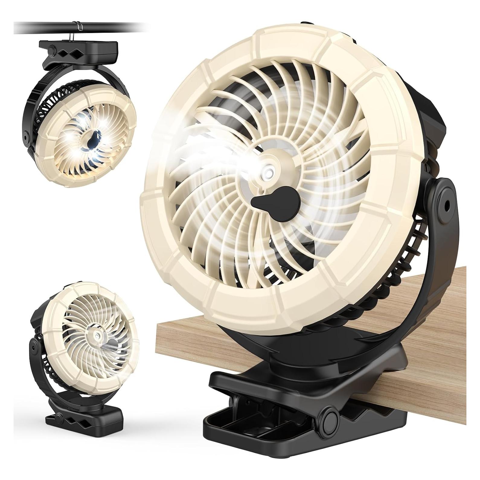 Ventilador Portátil Ausic P60 con Nebulización y LED 5200mAh