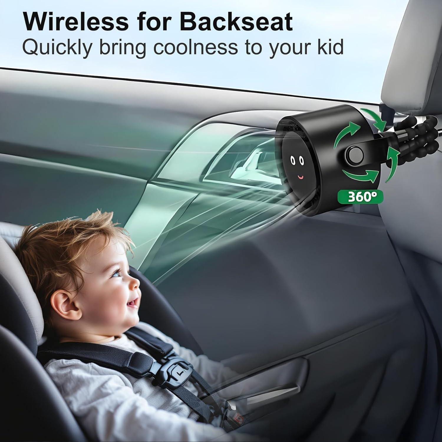 Ventilador portátil Donlala 5000mAh 5 velocidades 360°