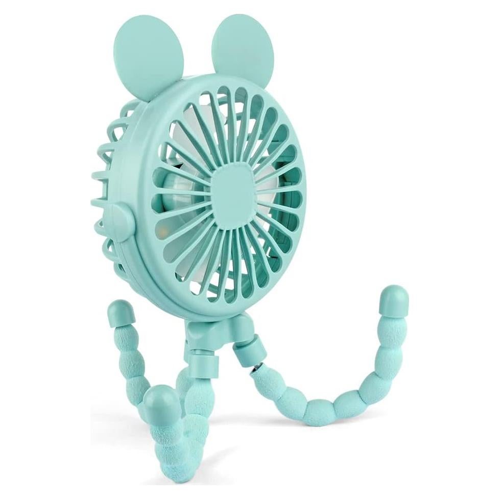 Ventilador de Cochecito Keweis Octopus Portátil USB 3 Velocidades