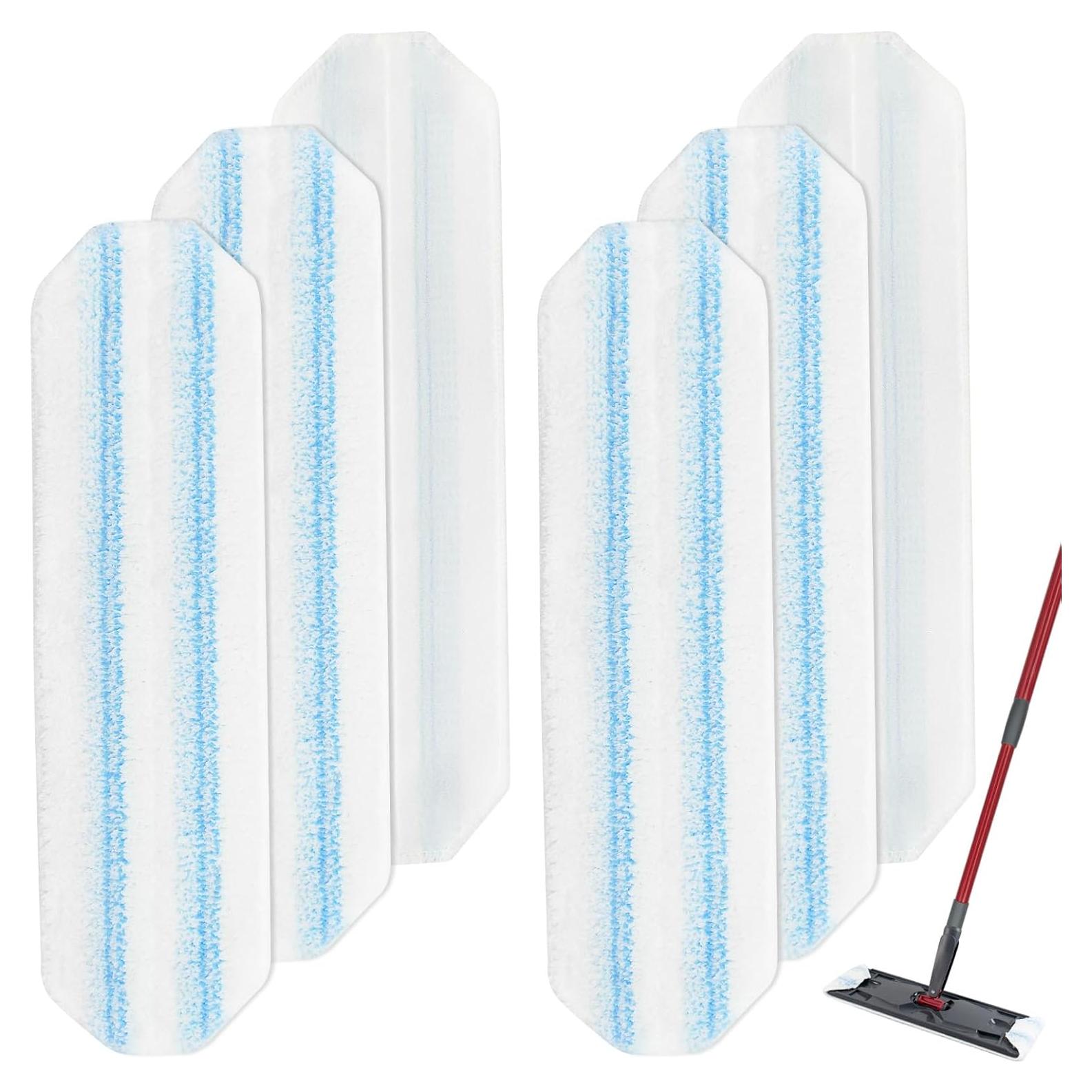 Paquete de 6 almohadillas de microfibra Aiyiried para trapeador O-Cedar H2Pro