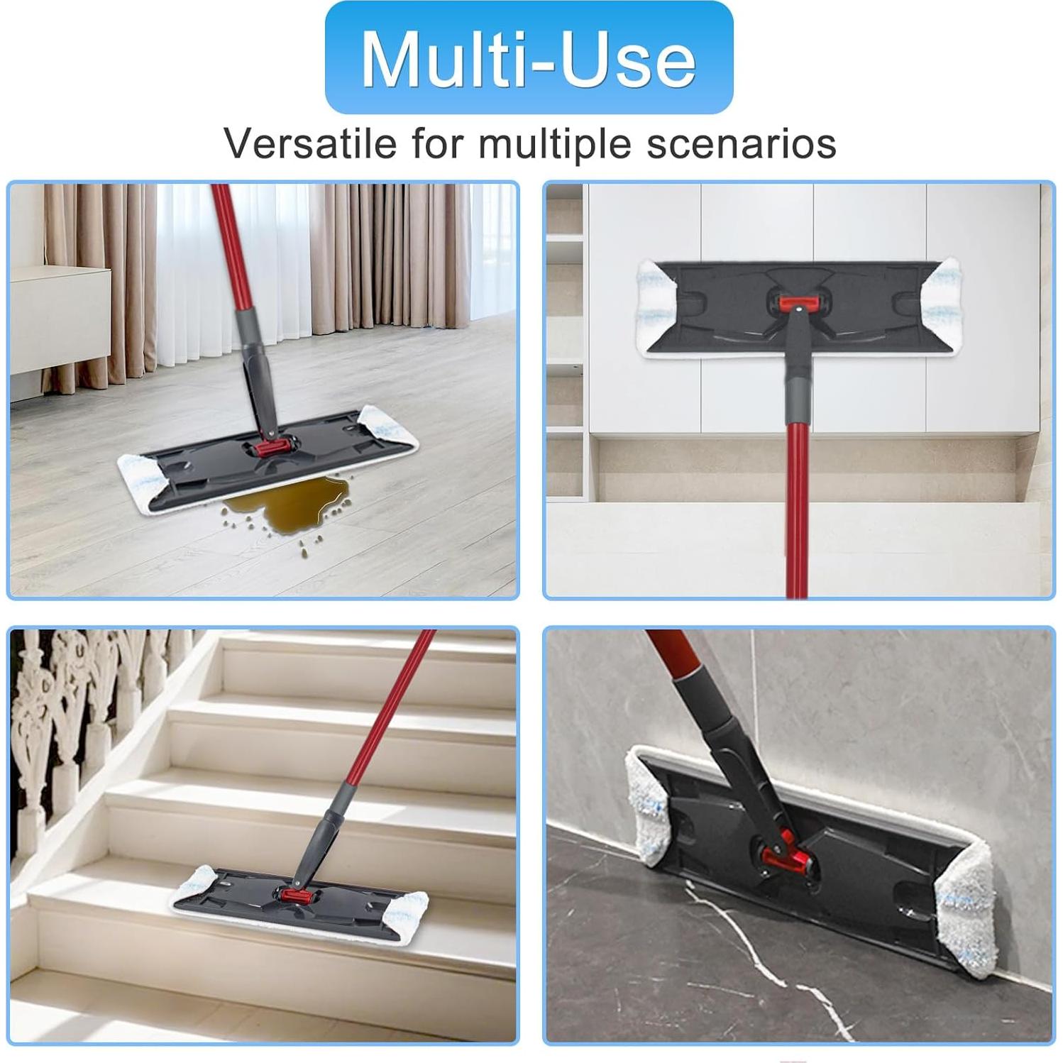 Paquete de 6 almohadillas de microfibra Aiyiried para trapeador O-Cedar H2Pro