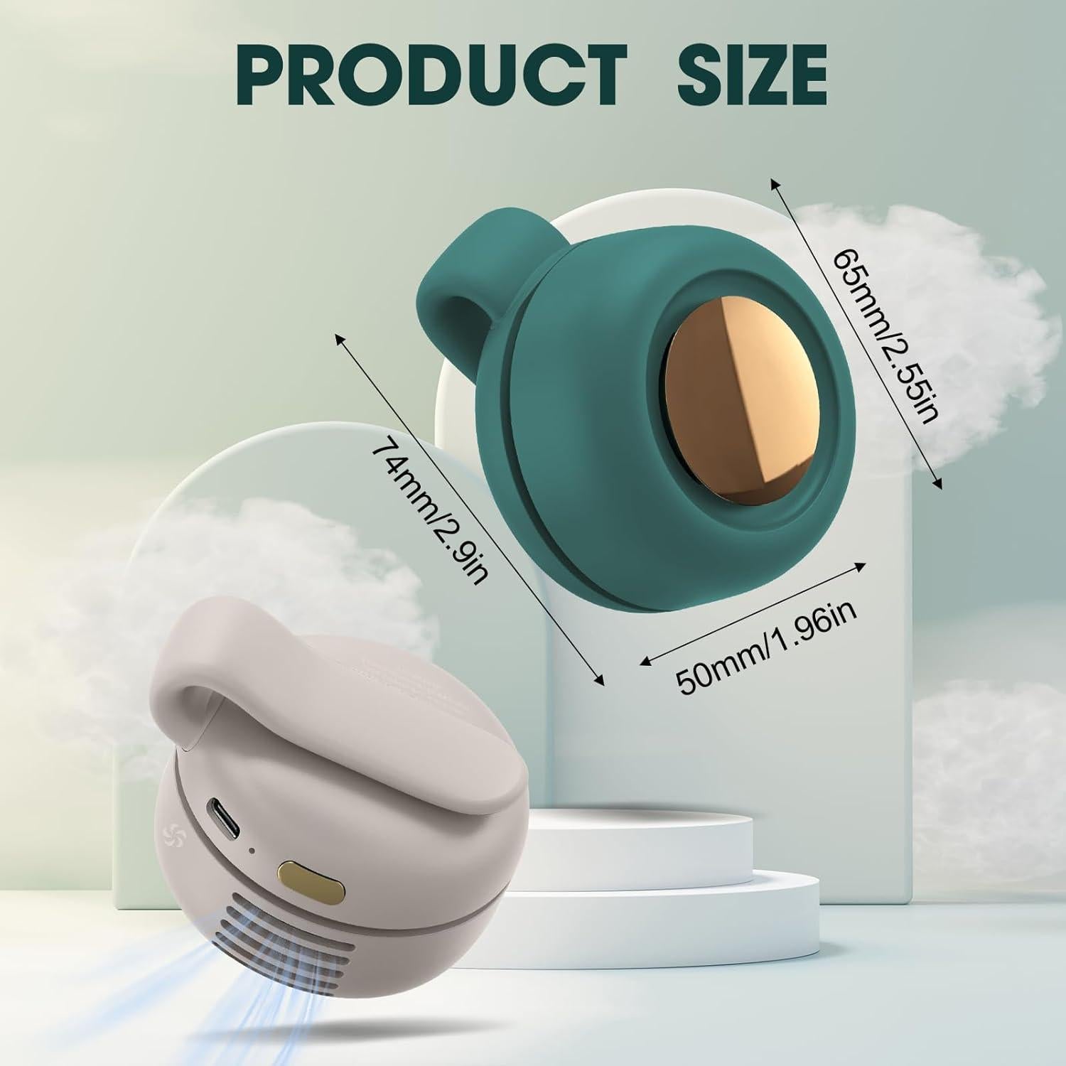 Ventilador Eléctrico Mini Sin Aspas COLORCASA 3 Velocidades