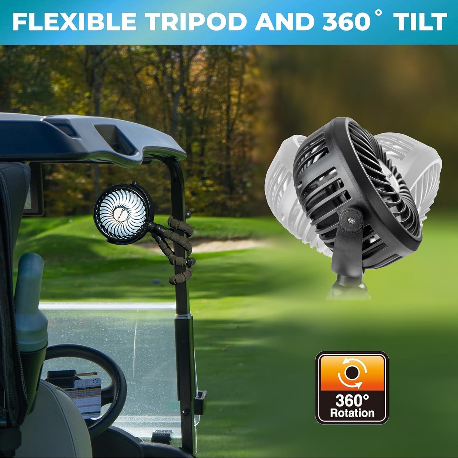 Ventilador Portátil Comfort Zone MTD08-GRY Recargable 3 Velocidades