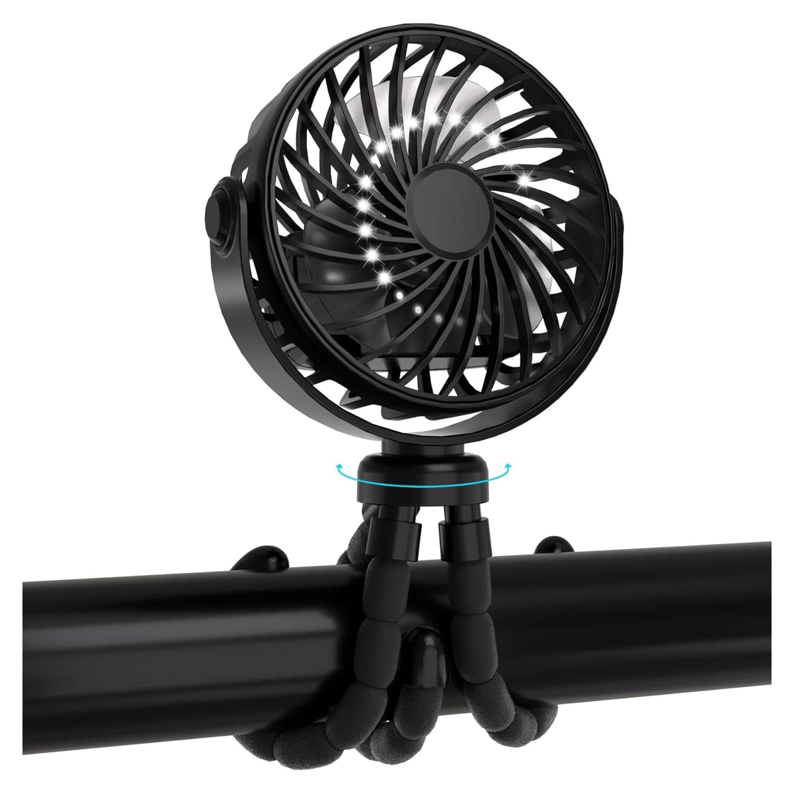 Ventilador Mini Portátil JYJZPB para Cochecito 3 Velocidades