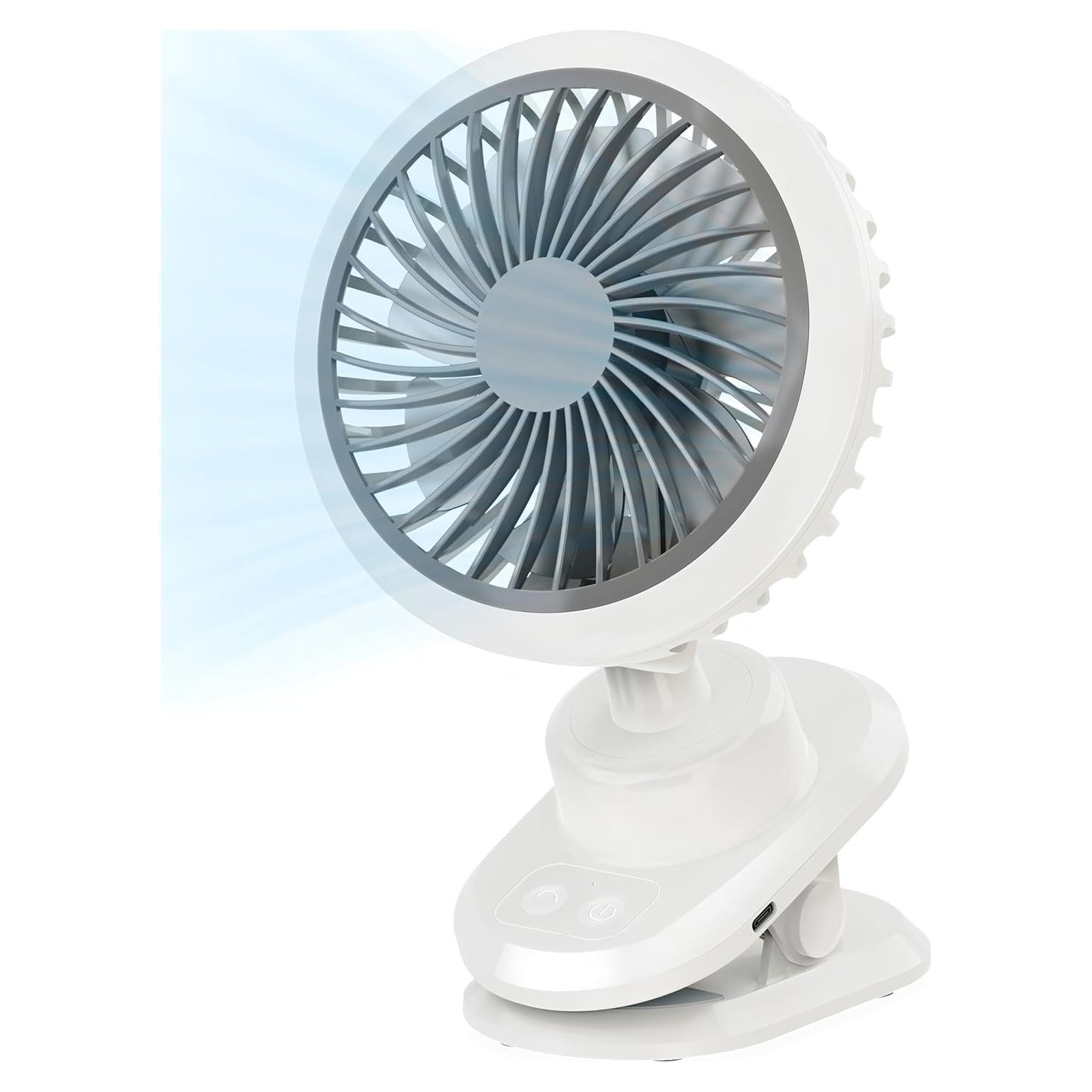 Ventilador de Clip Oscilante FRIENGOOD 10000mAh 5 Velocidades