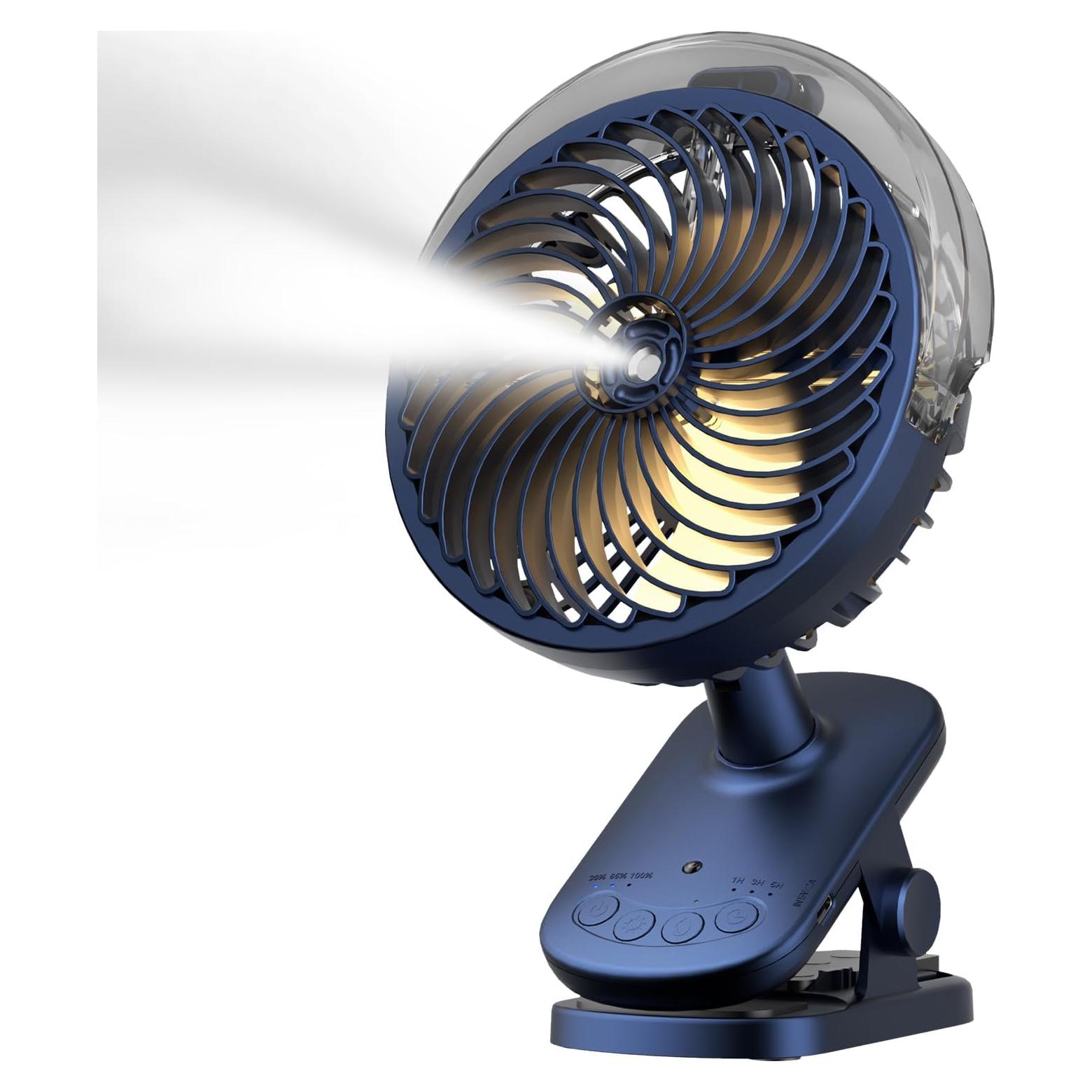 Ventilador Portátil RAZZMA F036M con Nebulización 8000mAh