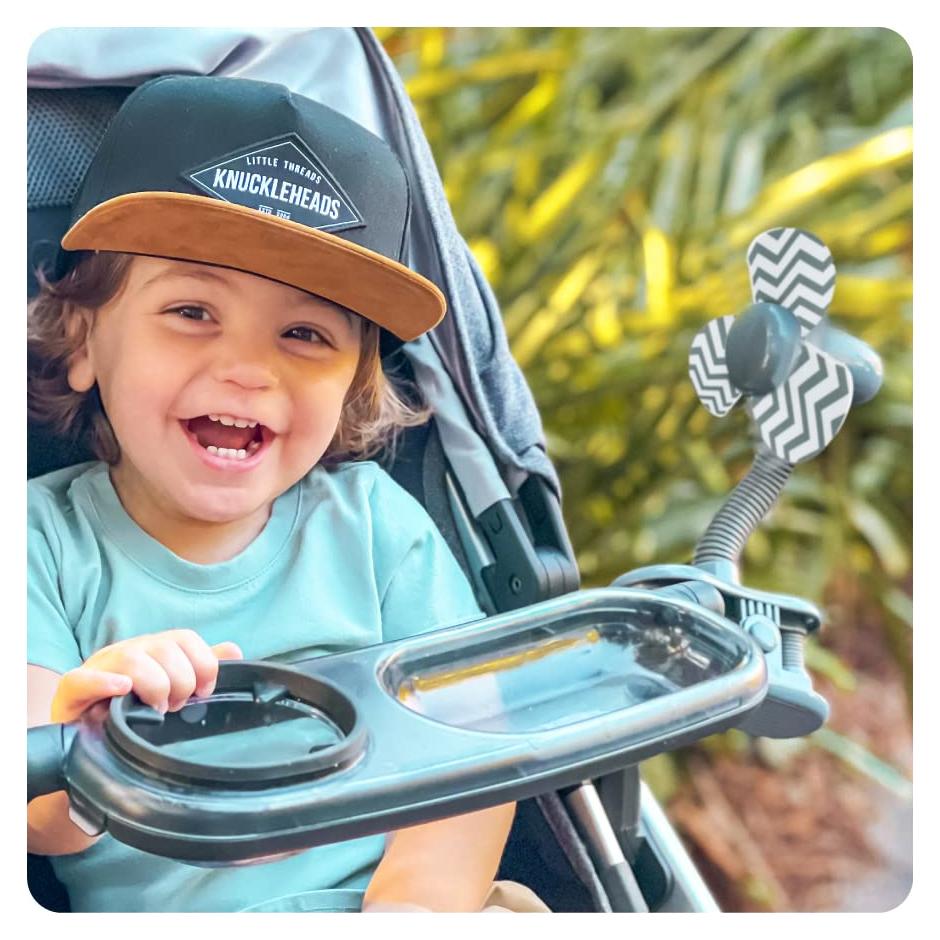 Ventilador Clip-On Nuby para Bebés Gris - Portátil y Seguro