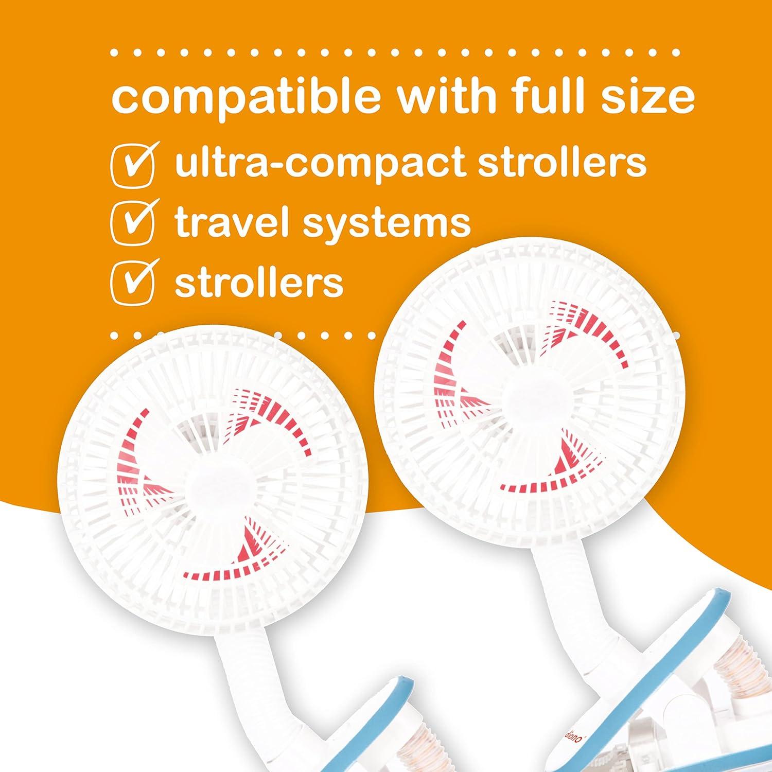 Ventilador para Cochecito Diono - Paquete de 2 Unidades Ajustables