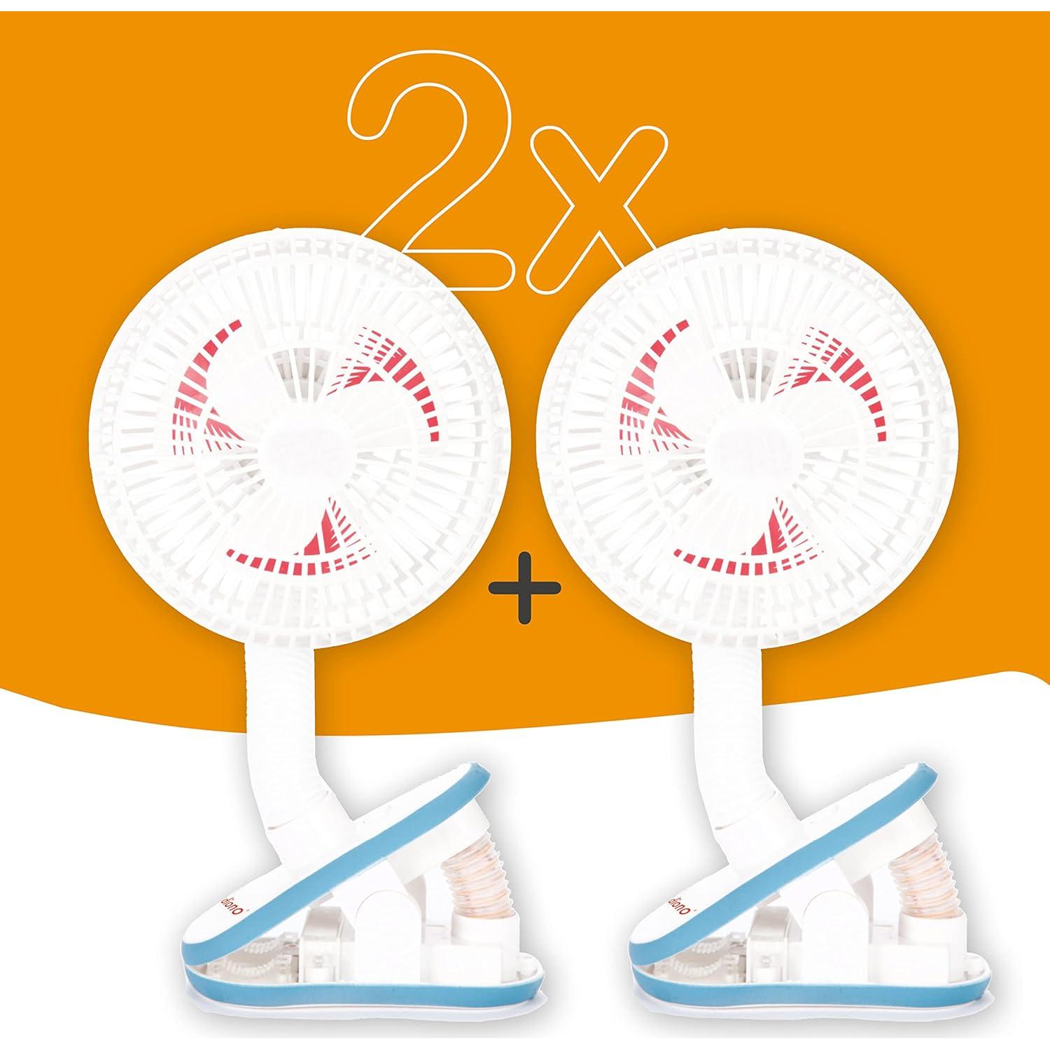 Ventilador para Cochecito Diono - Paquete de 2 Unidades Ajustables