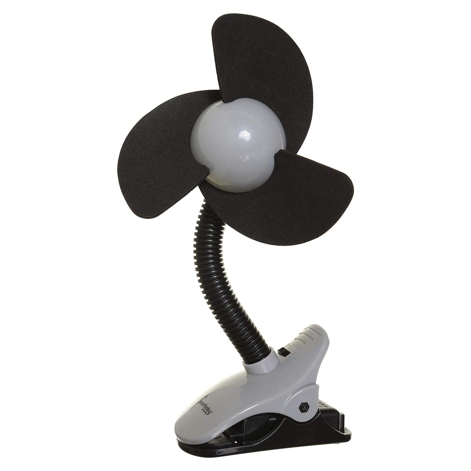 Ventilador Clip-On Dreambaby EZY-Fit Negro/Gris - Portátil
