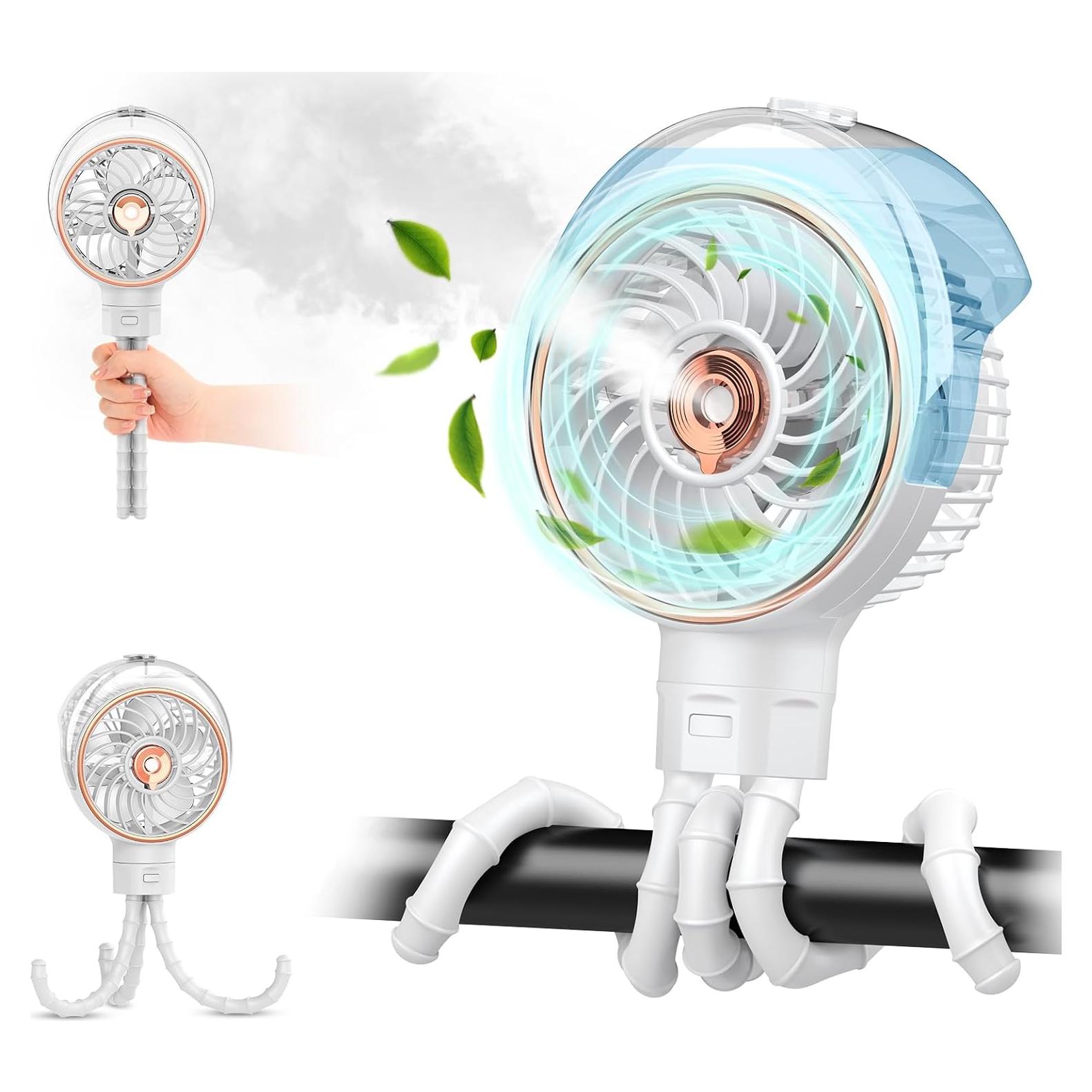 Ventilador Portátil Ausic P10 con Nebulización 100ml Blanco