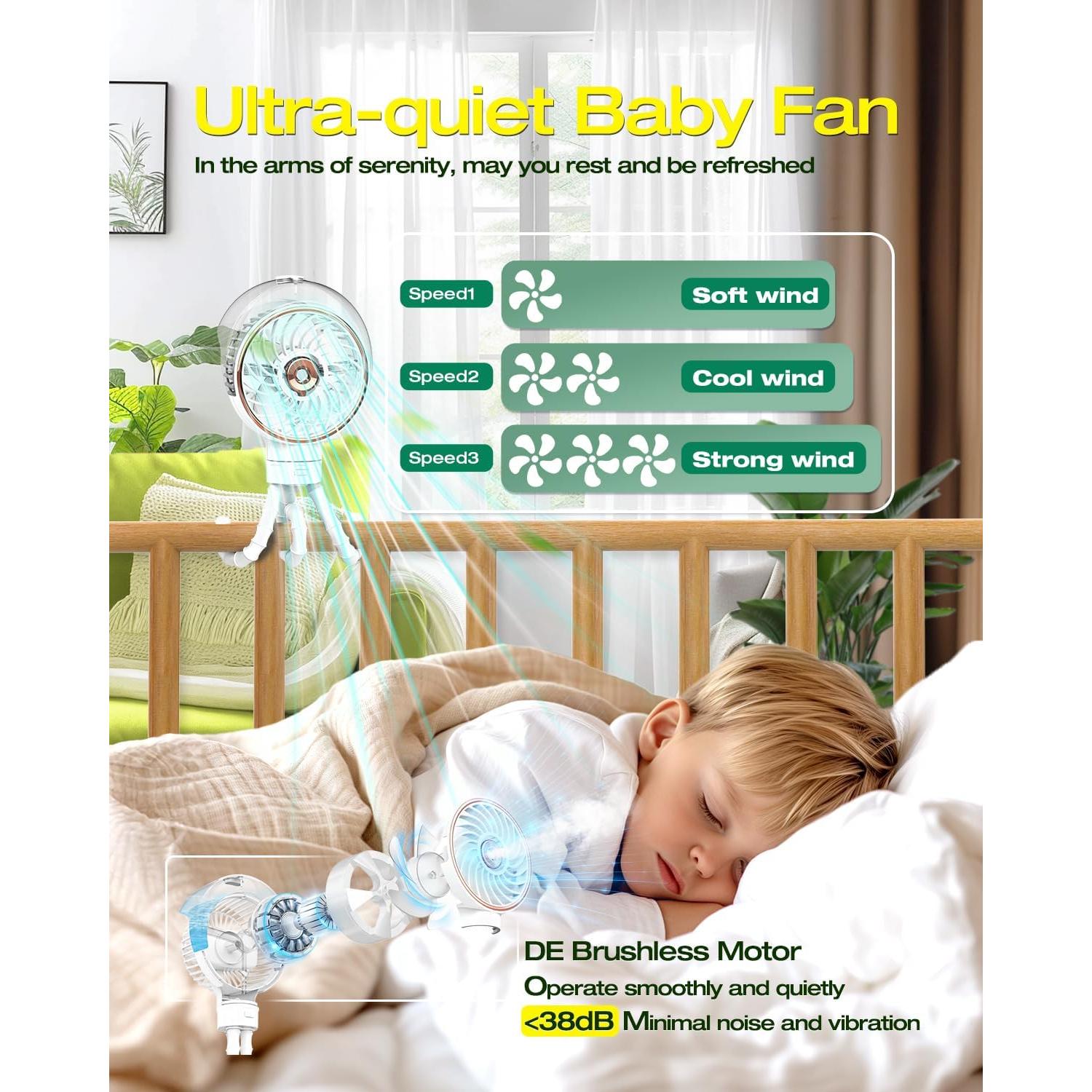 Ventilador Portátil Ausic P10 con Nebulización 100ml Blanco