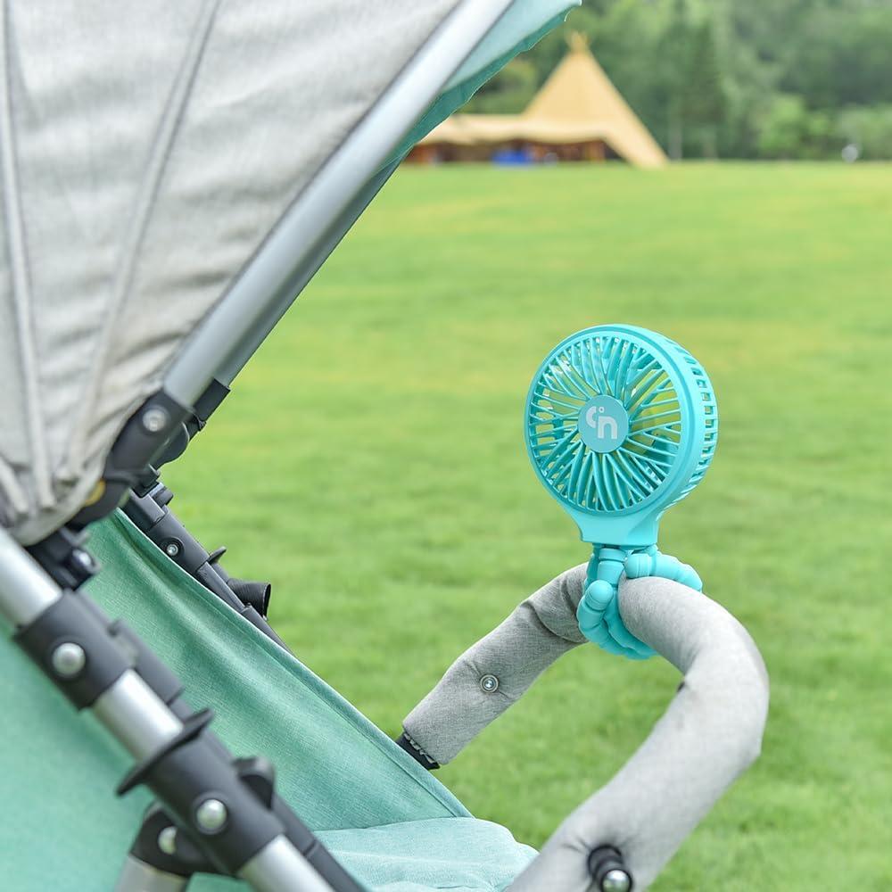 Ventilador Portátil Ddrihlees SF01 360° Recargable USB Azul