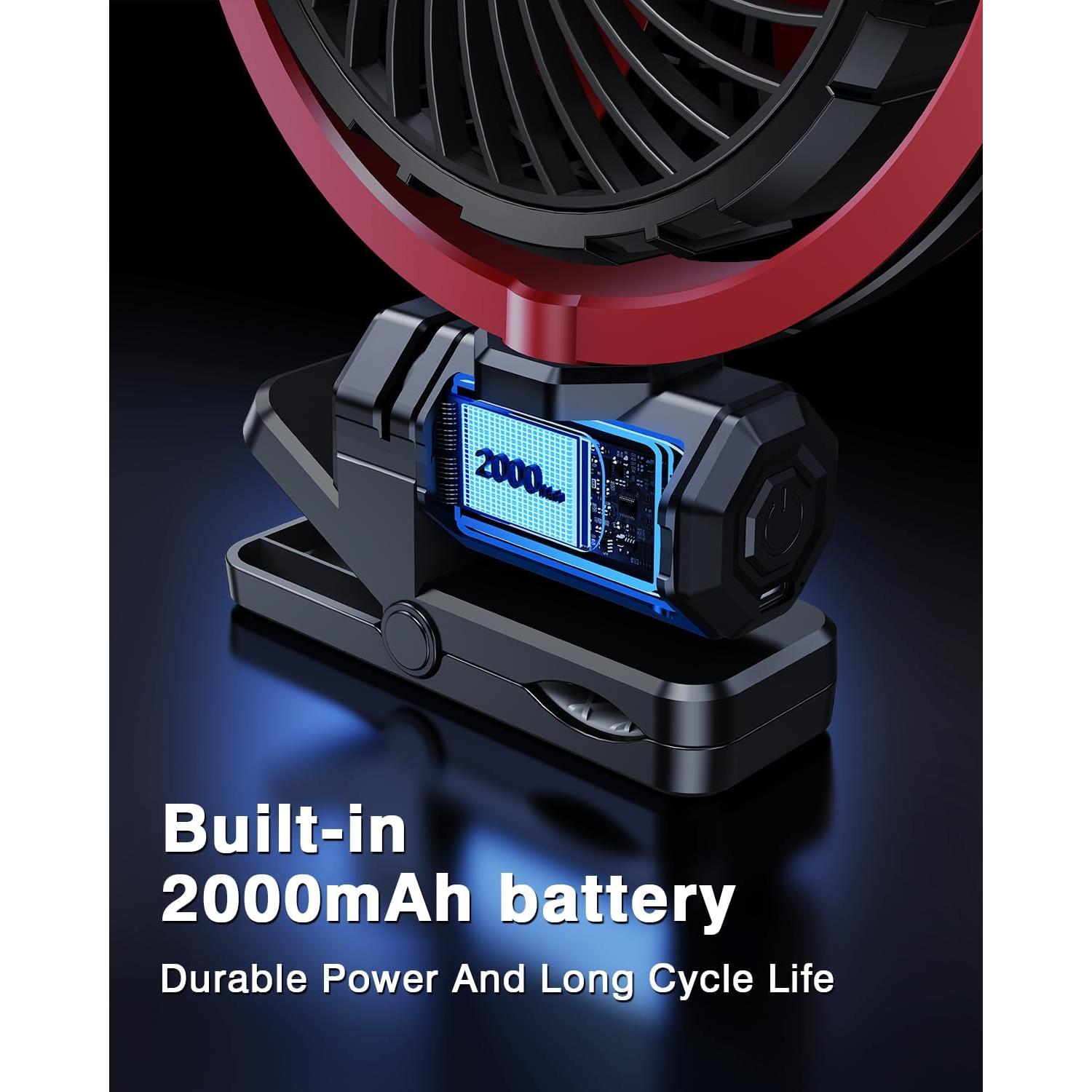 Ventilador Portátil Recargable xuenair F7102 360° Silencioso