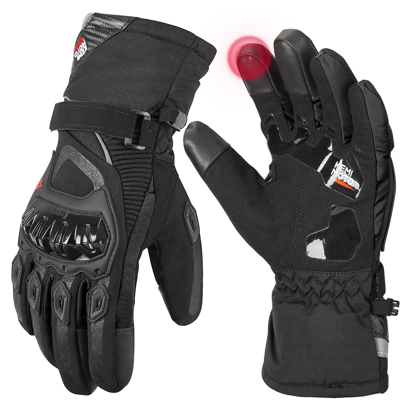 Guantes de Moto KEMIMOTO XX-Large Impermeables Táctiles