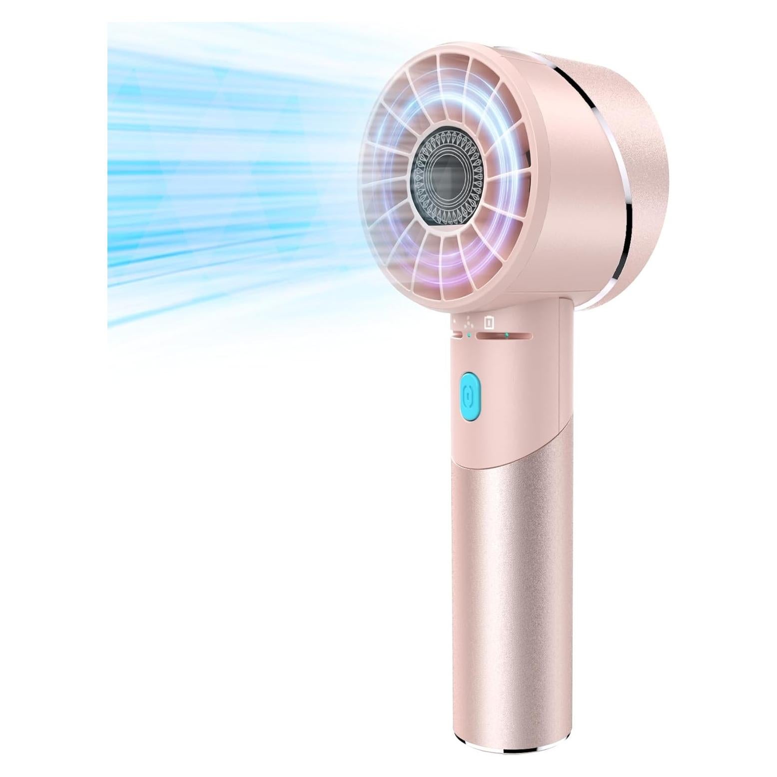 Ventilador de Mano Lepwings G3 Rosa Recargable USB 4 Velocidades