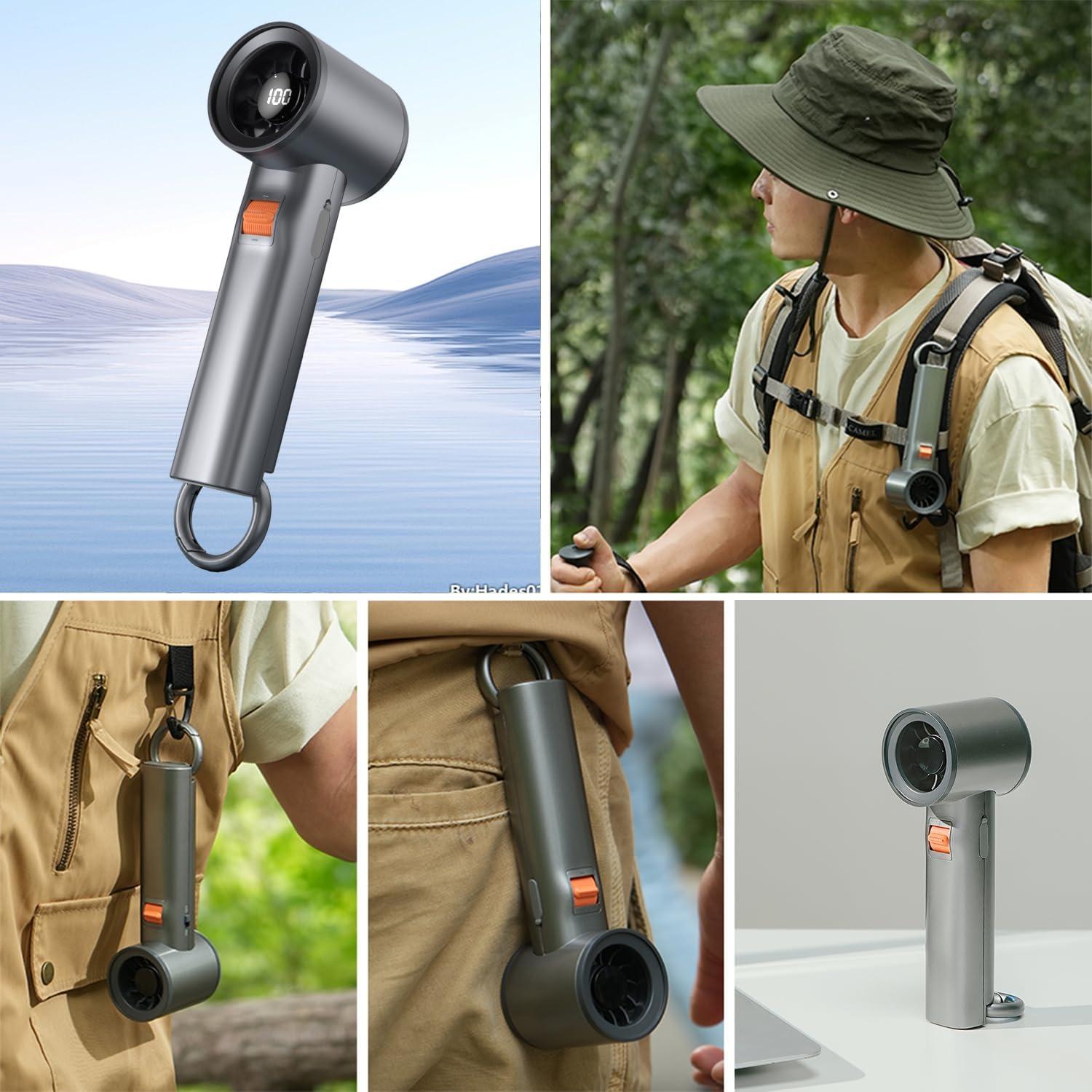 Ventilador de Mano Portátil UCLOUDSOME 100 Velocidades 3000mAh