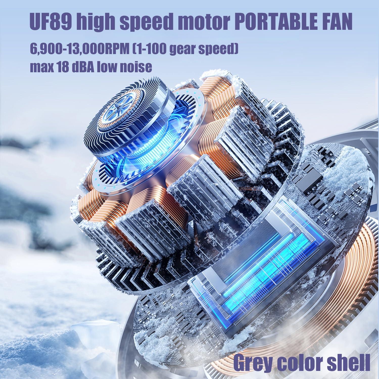 Ventilador de Mano Portátil UCLOUDSOME 100 Velocidades 3000mAh