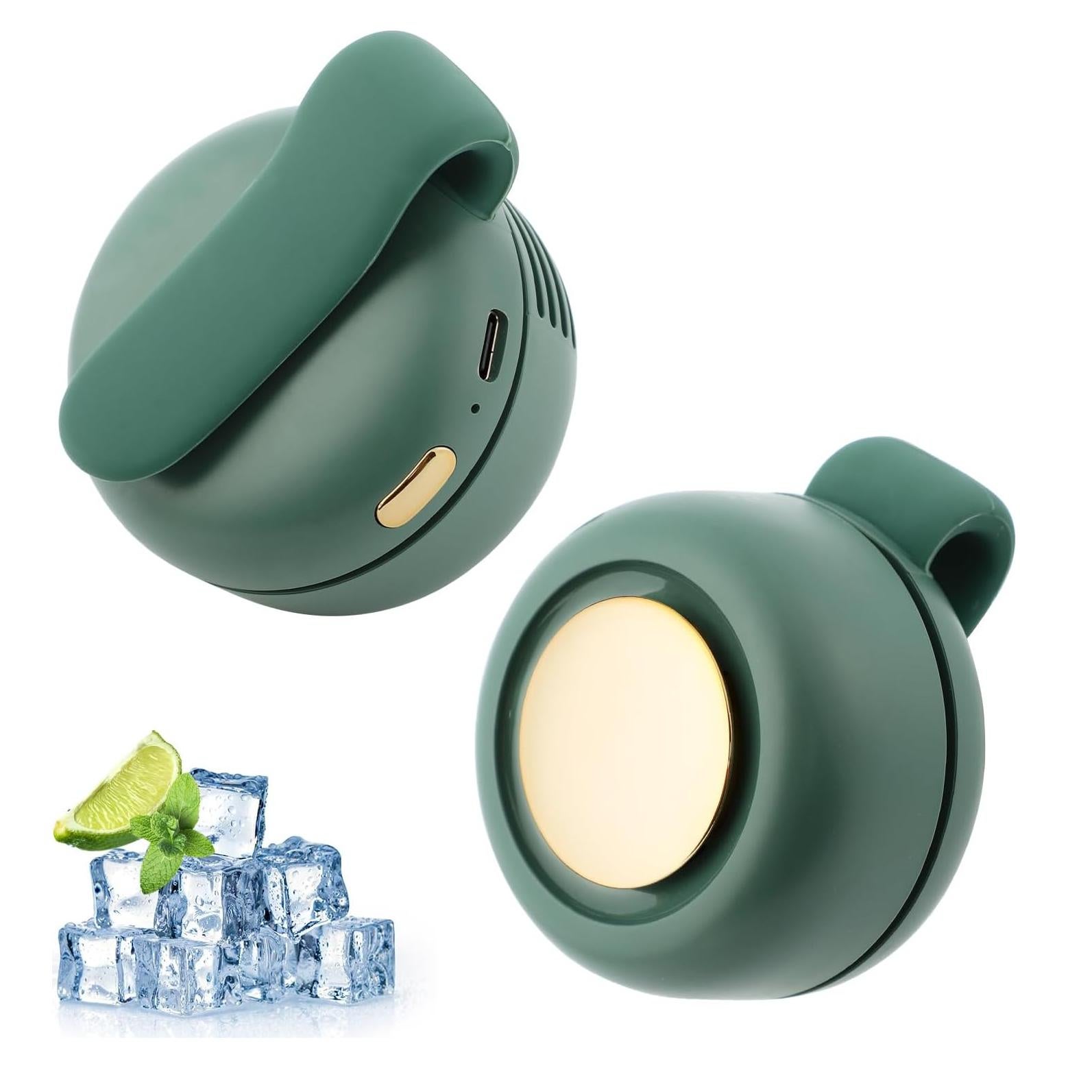 Ventilador Eléctrico Mini Sin Aspas Enterlent Verde 3 Velocidades