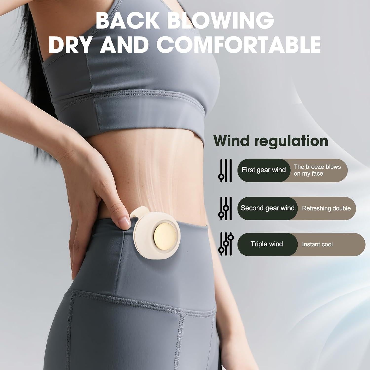 Ventilador Eléctrico Mini Sin Aspas Enterlent Verde 3 Velocidades