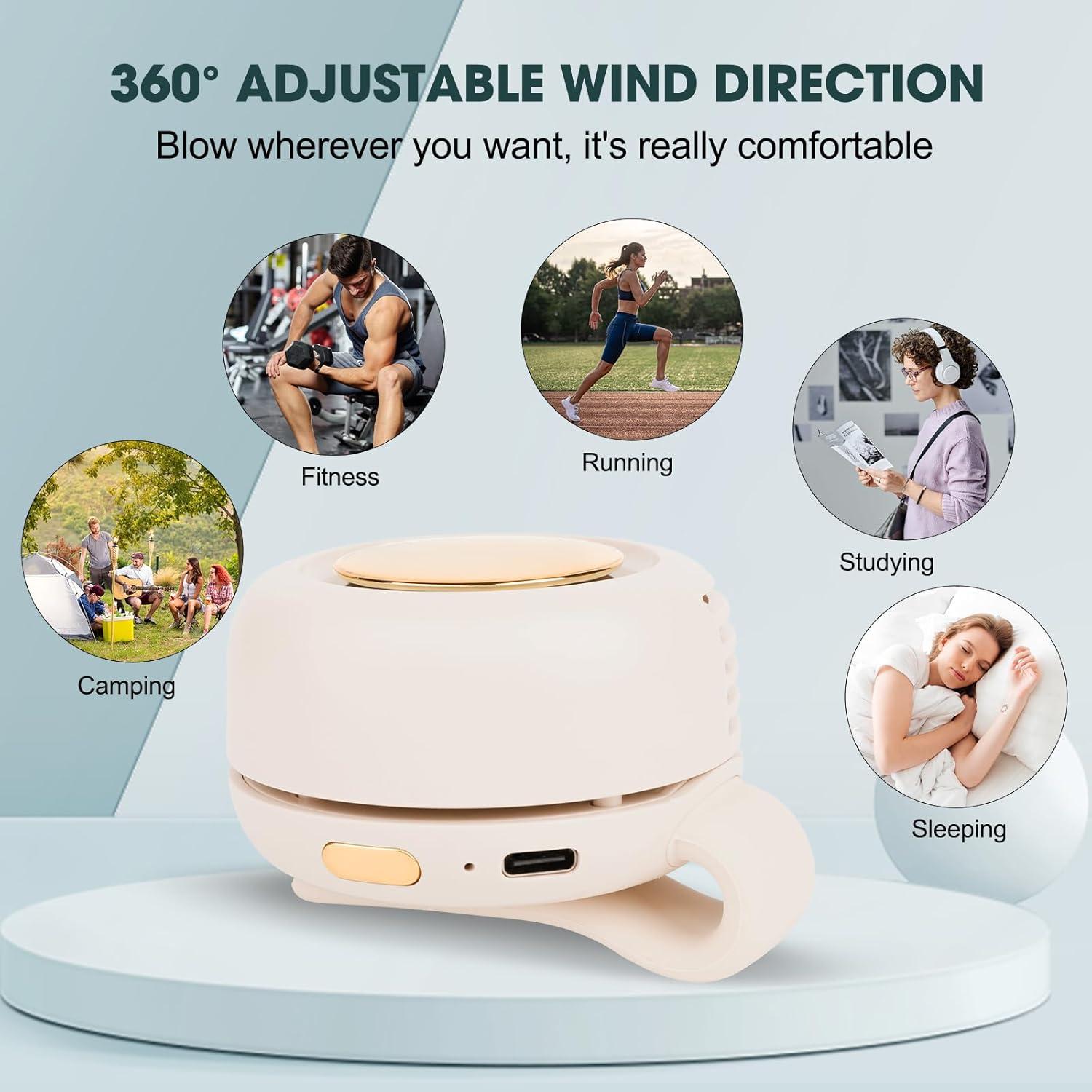 Ventilador Eléctrico Mini Sin Aspas Enterlent Verde 3 Velocidades