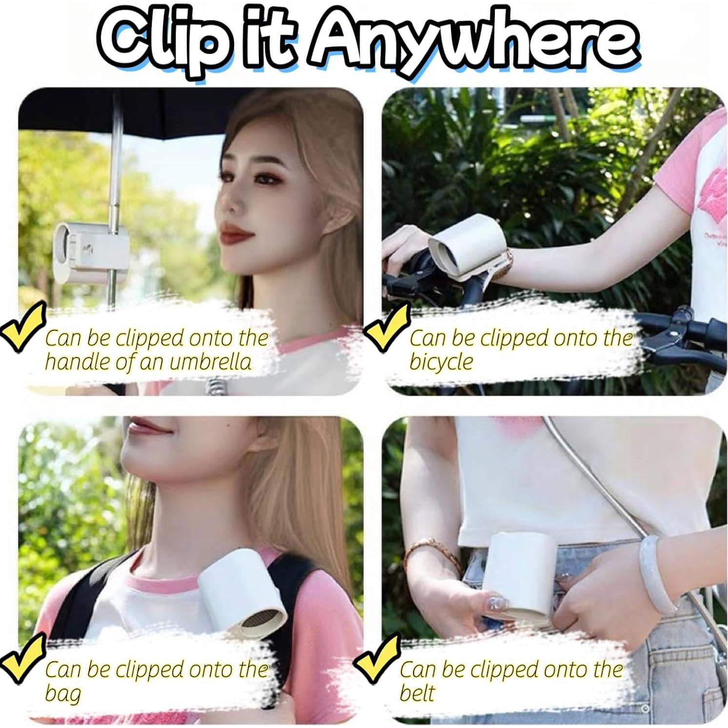 Ventilador Mini Portátil USB Tileu 2025 Recargable 100 Velocidades