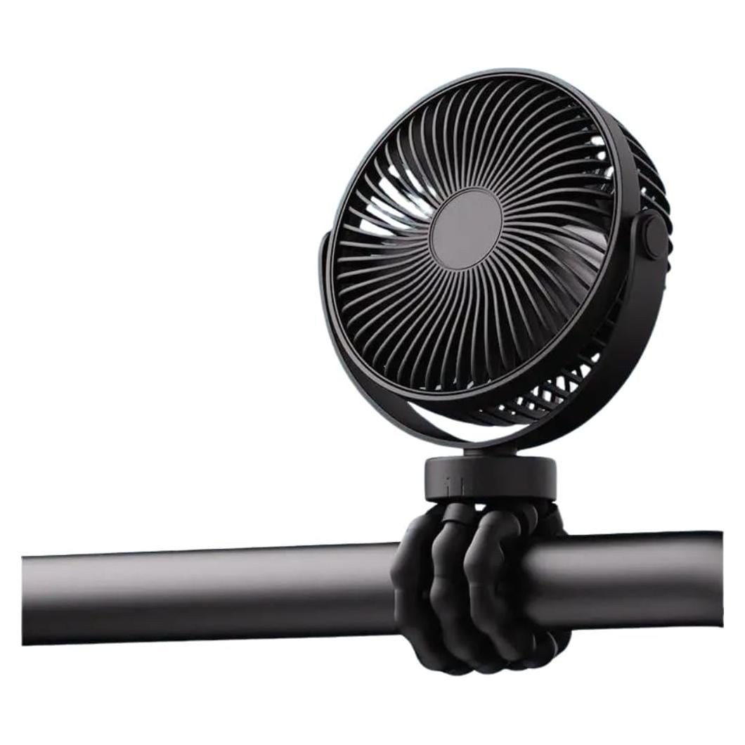 Ventilador Mini Portátil Homefy HFY-PORTABLEFAN Negro 360°