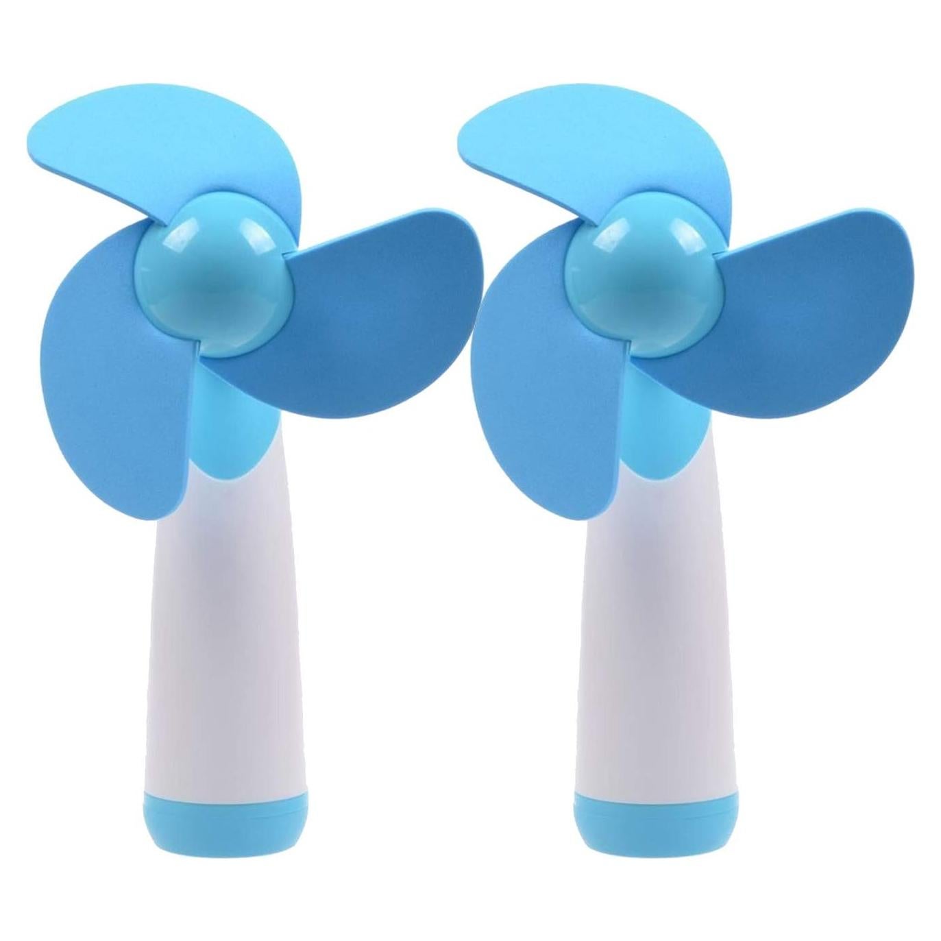 Ventilador de Mano Mini Ogrmar Azul - 2 Piezas Portátil