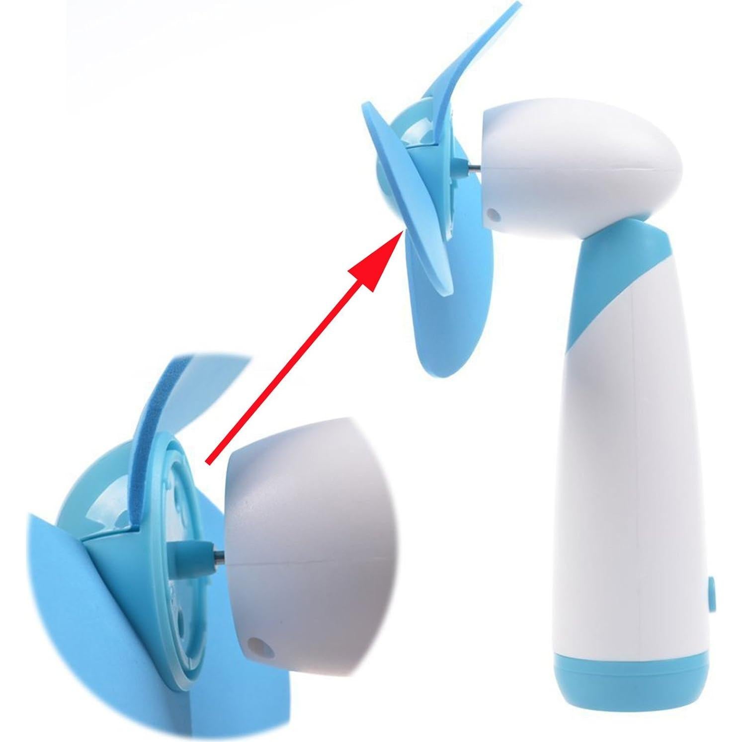 Ventilador de Mano Mini Ogrmar Azul - 2 Piezas Portátil