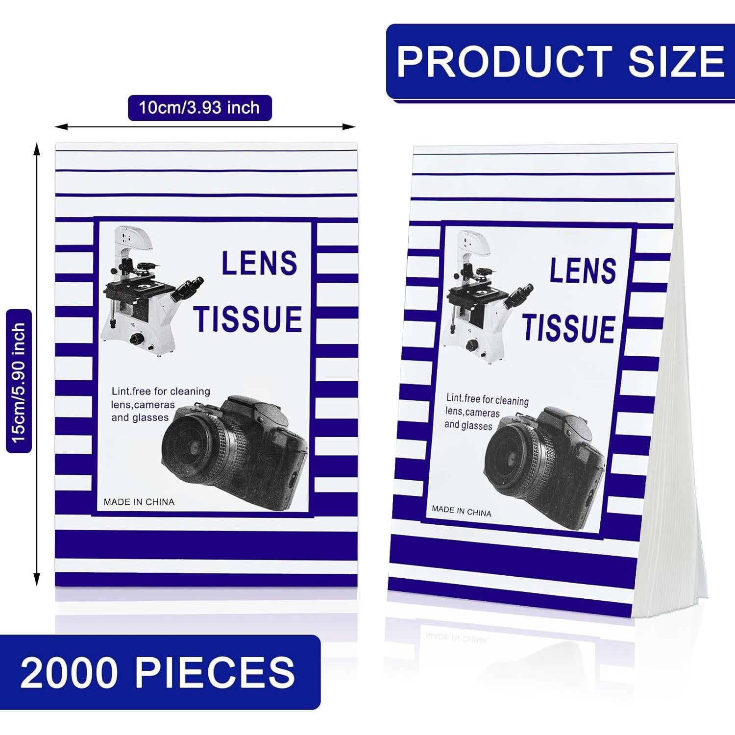 500 Hojas Papel Limpieza Lentes + 2 Paños Microfibra Outus