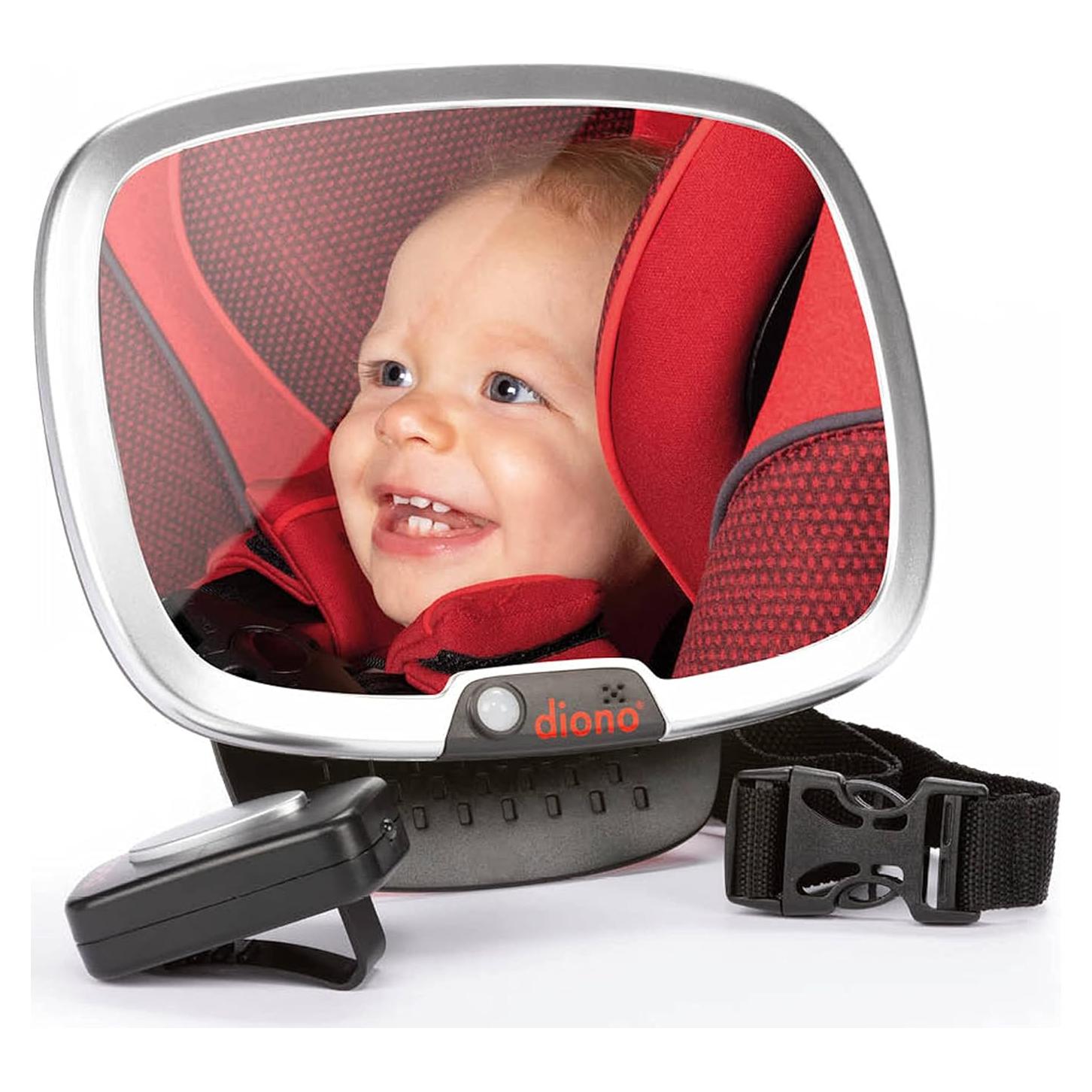 Espejo de Seguridad para Automóvil Diono Easy View Plus con Luz LED