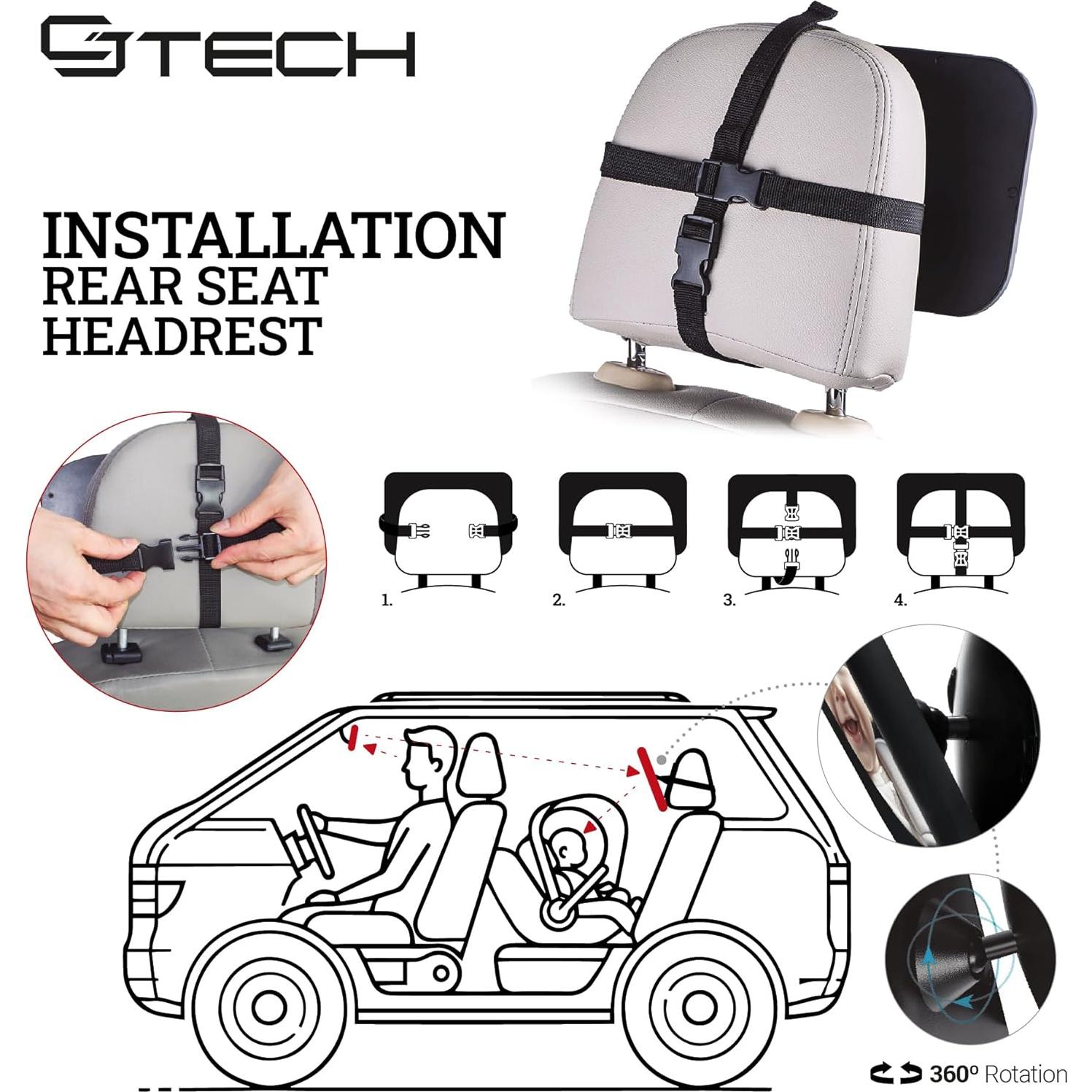 Espejo Convexo Irrompible para Bebé CJ TECH 25x18.5cm