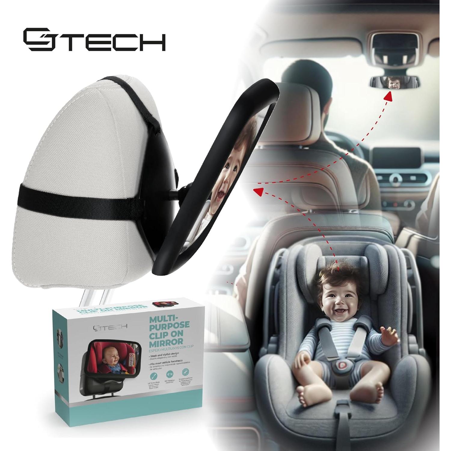 Espejo Convexo Irrompible para Bebé CJ TECH 25x18.5cm