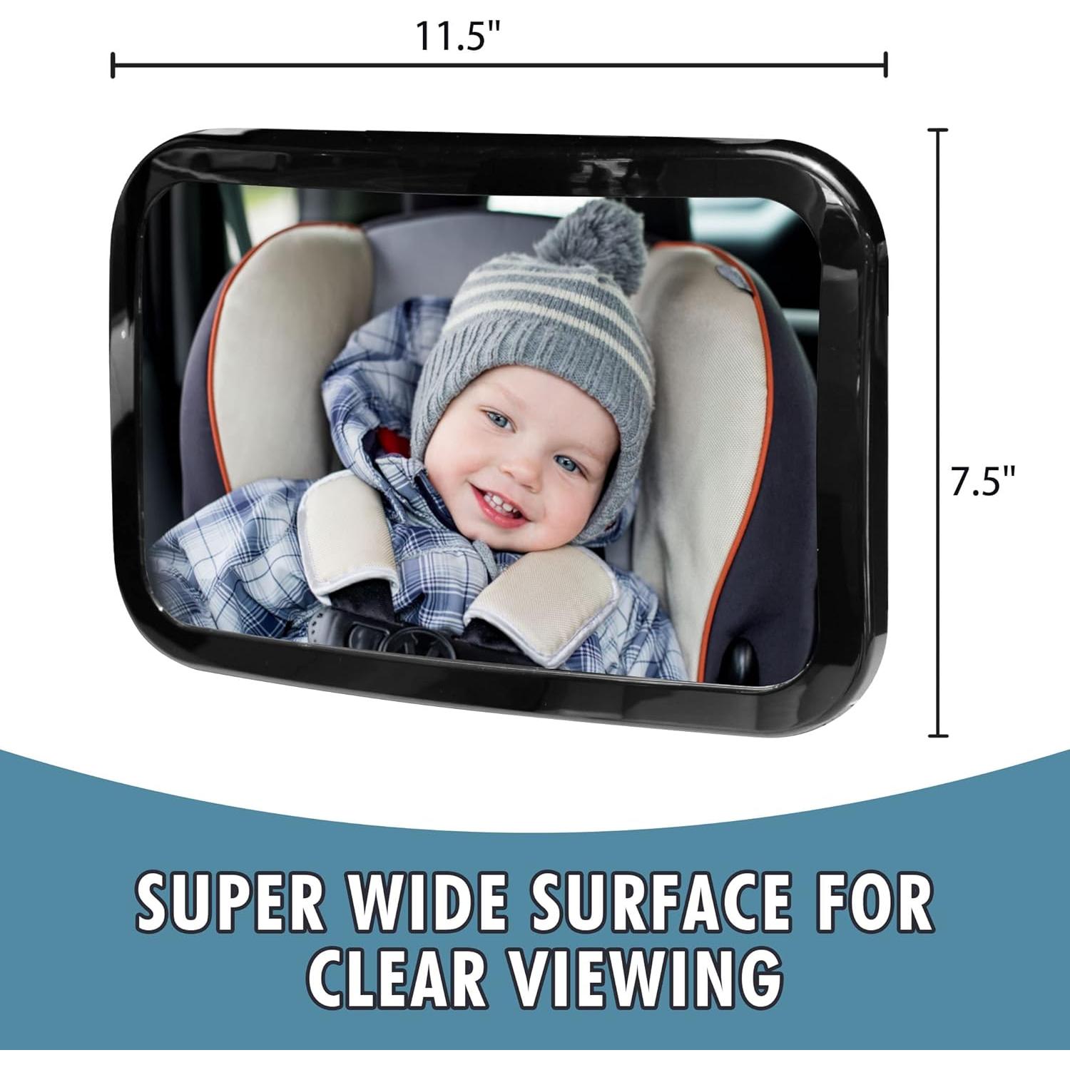 Espejo de Coche para Bebés CARTMAN Irrompible con Señal