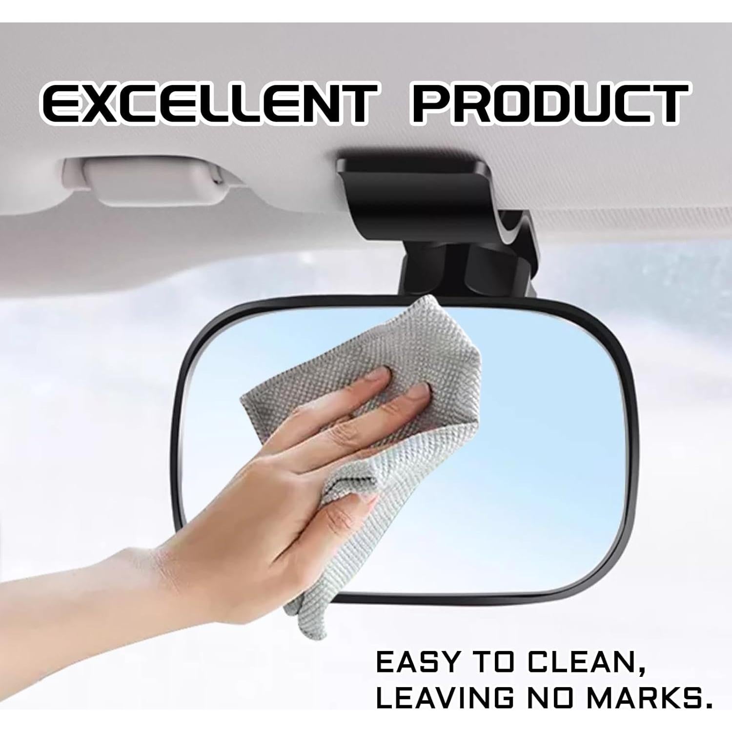 Espejo Convexo para Coche QQWD-YRHSJ01 Ajustable 360°