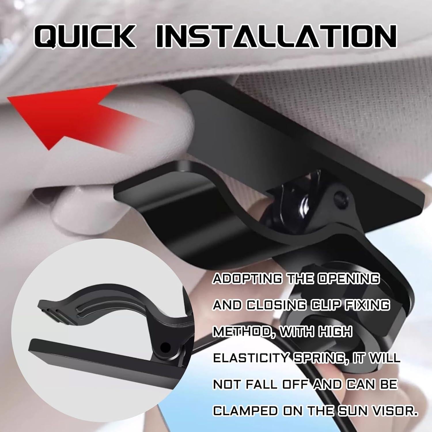 Espejo Convexo para Coche QQWD-YRHSJ01 Ajustable 360°