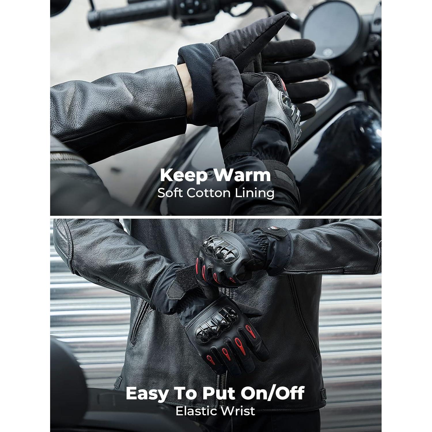 Guantes de Moto KEMIMOTO Invierno Talla L Impermeables
